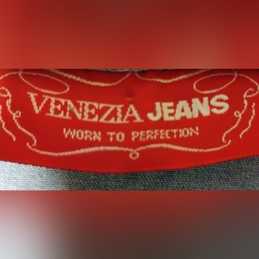 VTG Venezia Jeans Denim Blouse Women’s 14/16 Embroidered 90s Grandmacore