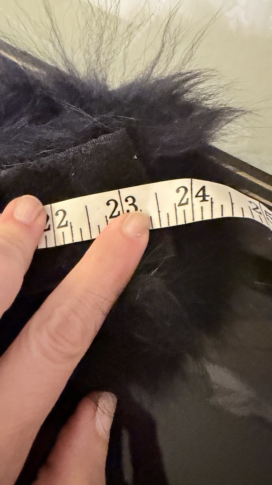 LIORAH Real DARK BLUE Fox fur headband hat, lined 23″ rhinestone band