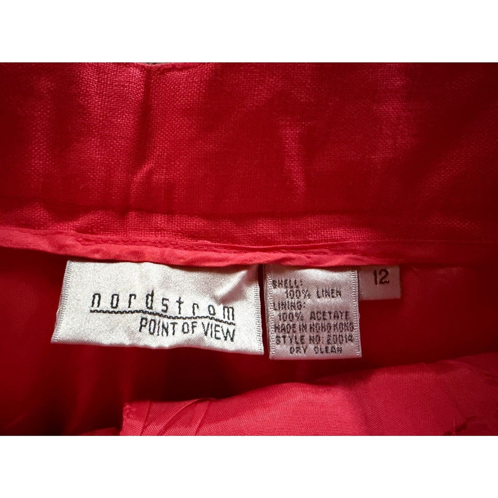 Vintage Linen Y2K 2010’s Linen Coral Bermuda Grandma Golden Girls 90’s Shorts