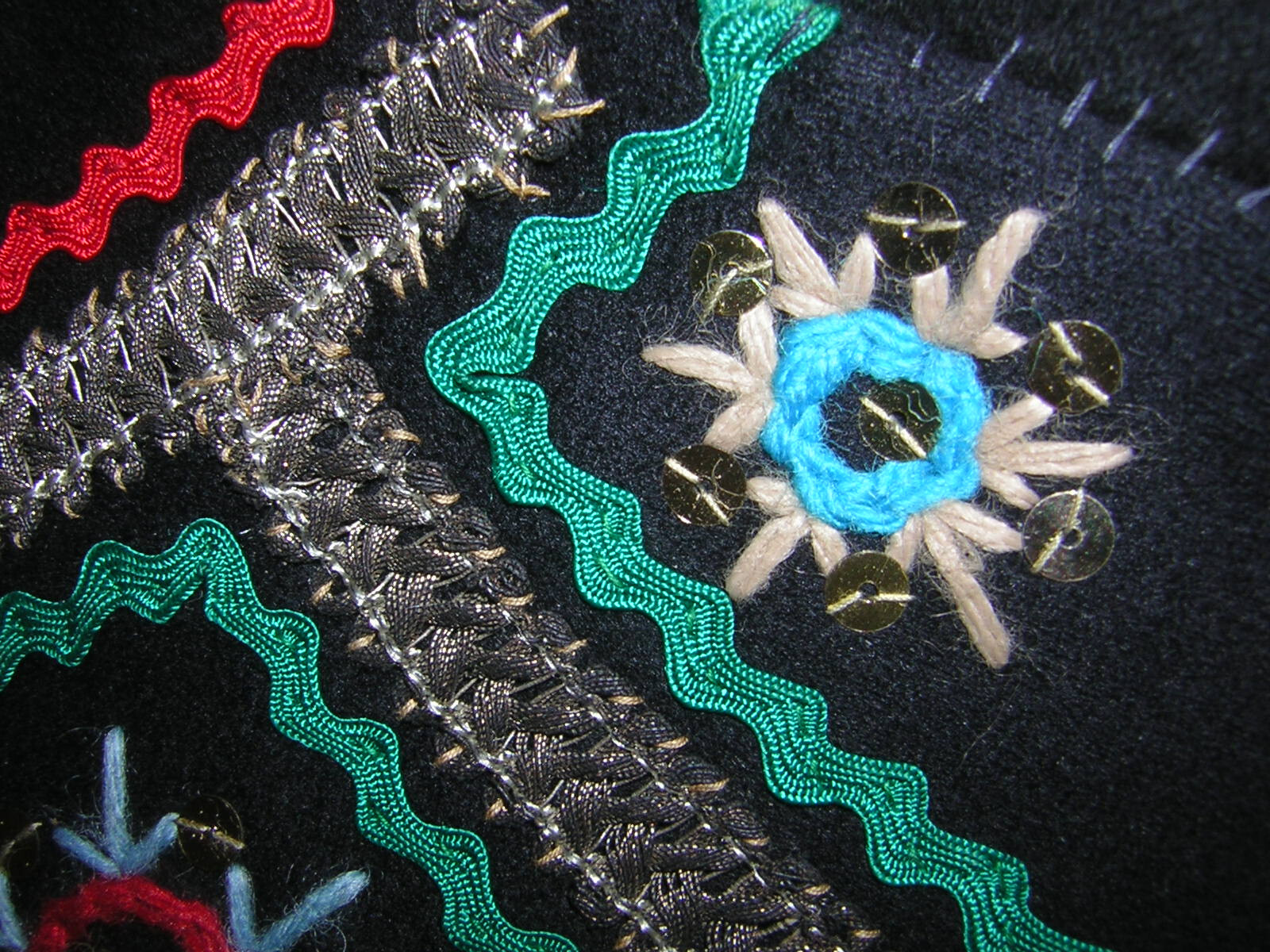 CZECH VINTAGE ANTIQUE WOMENS PEASANT FOLK COSTUME VEST CORSET HAND EMBROIDERY