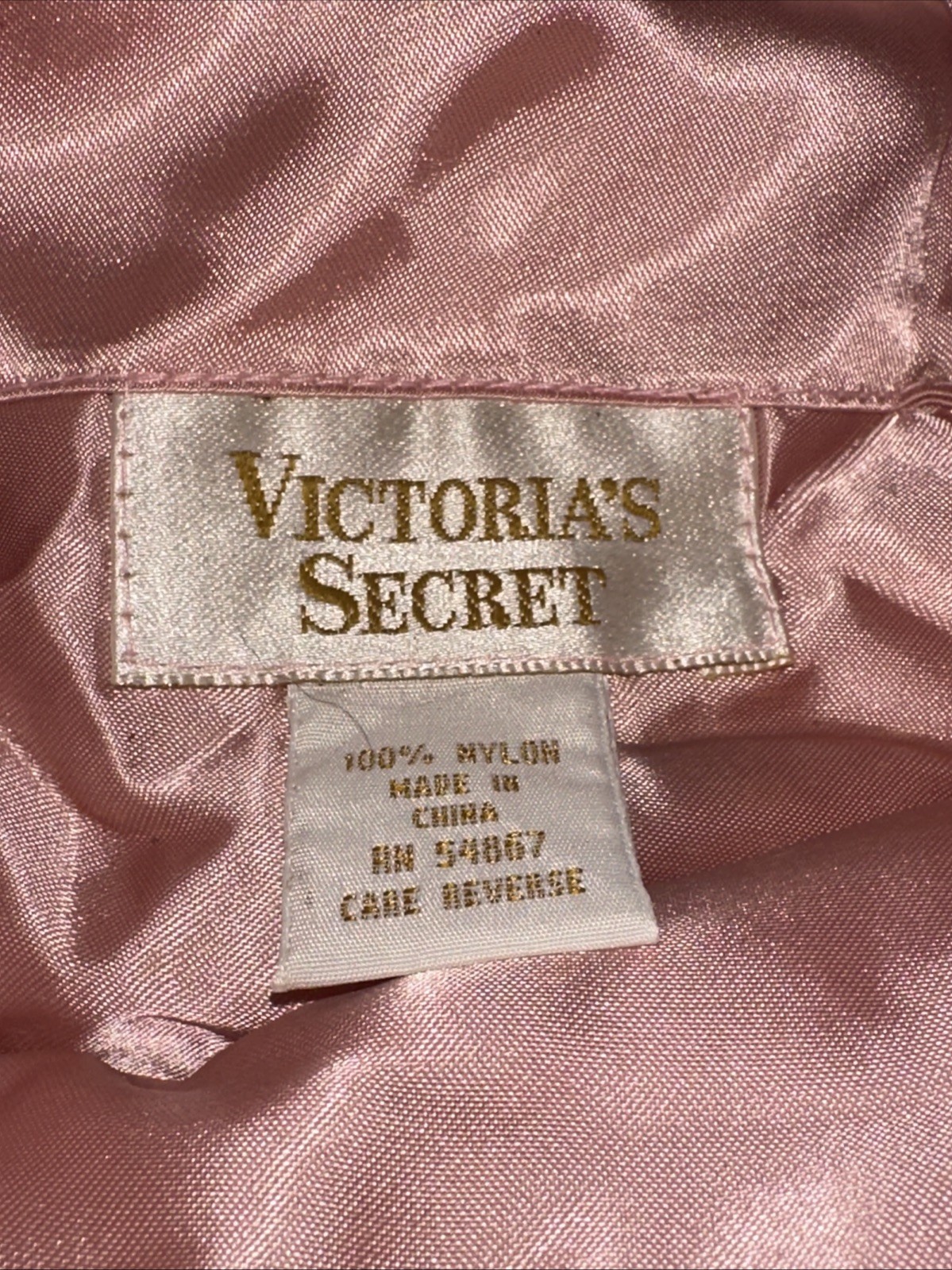 Vintage Victoria’s Secret Satin Taffeta Lingerie Bag And Gold Label Tap