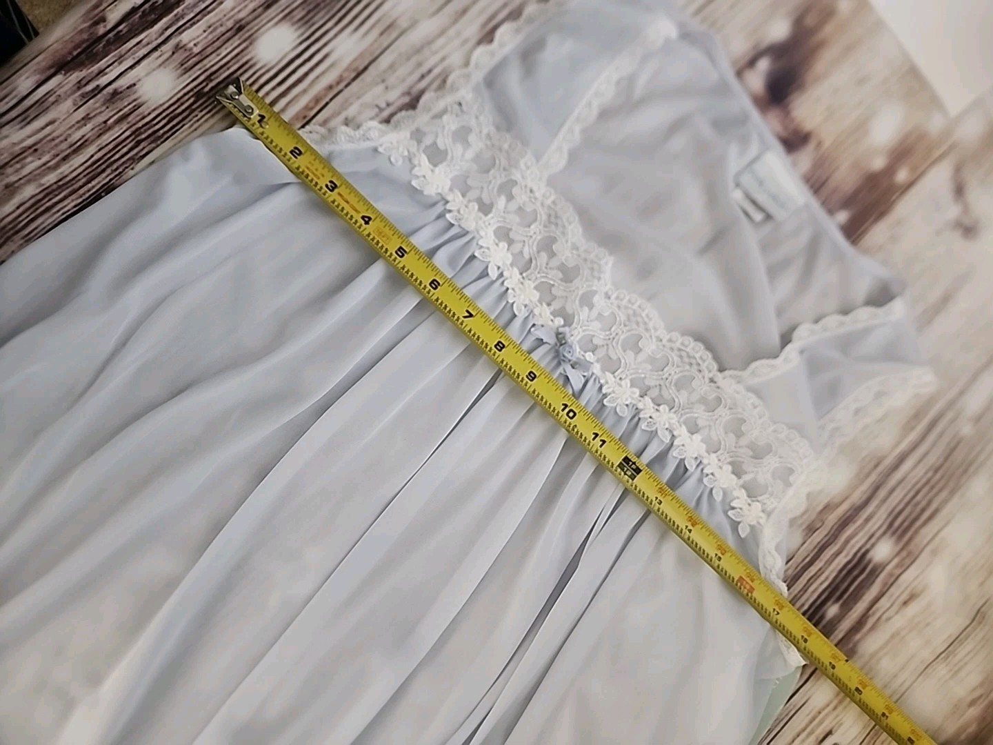 Vintage Nightgown Nighty Babydoll Slip Dress Lace 50’s 60’s Cottagecore New Blue