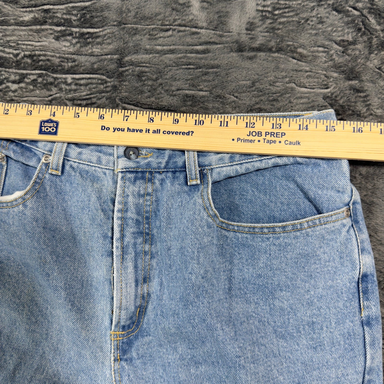 Code Bleu Nordstrom Vintage High Waisted Straight Leg Jeans Light Wash 33