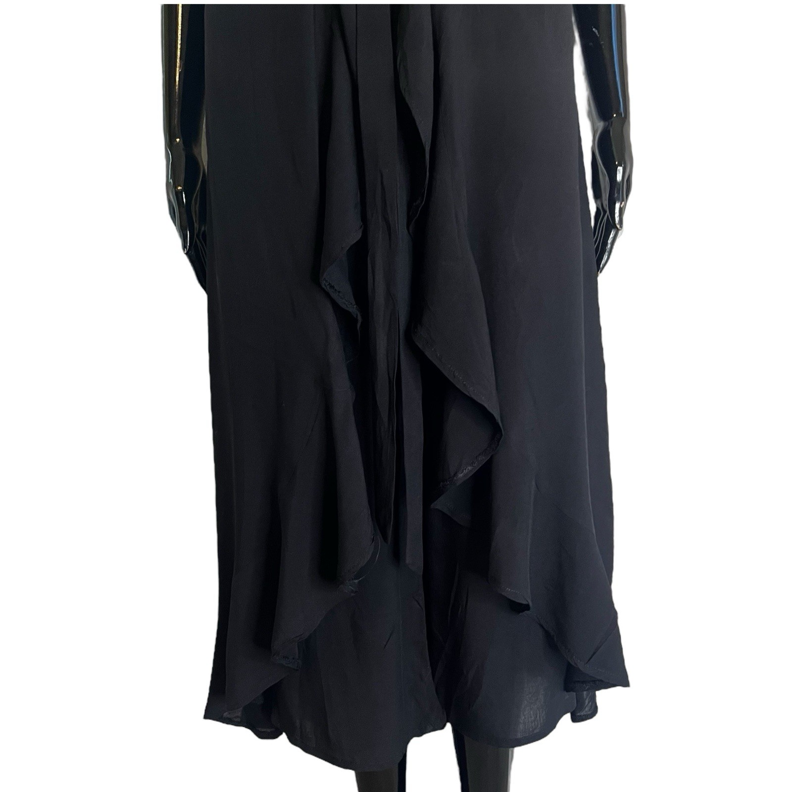 Black Women Flowing Gaucho Pant Wrapper