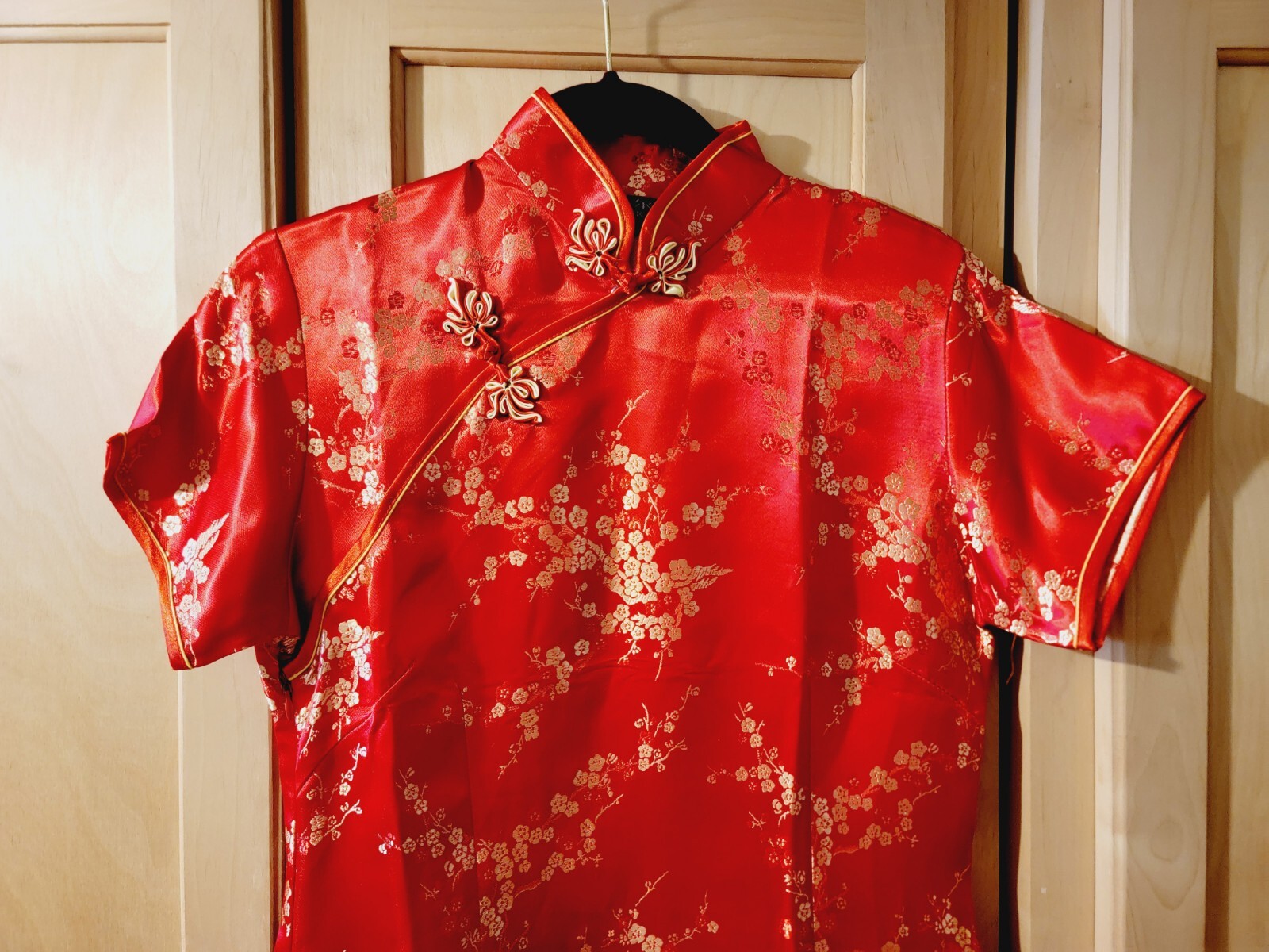 Brand New Chinese Asian Oriental Japanese Geisha Dress Kimono Red Womens Large