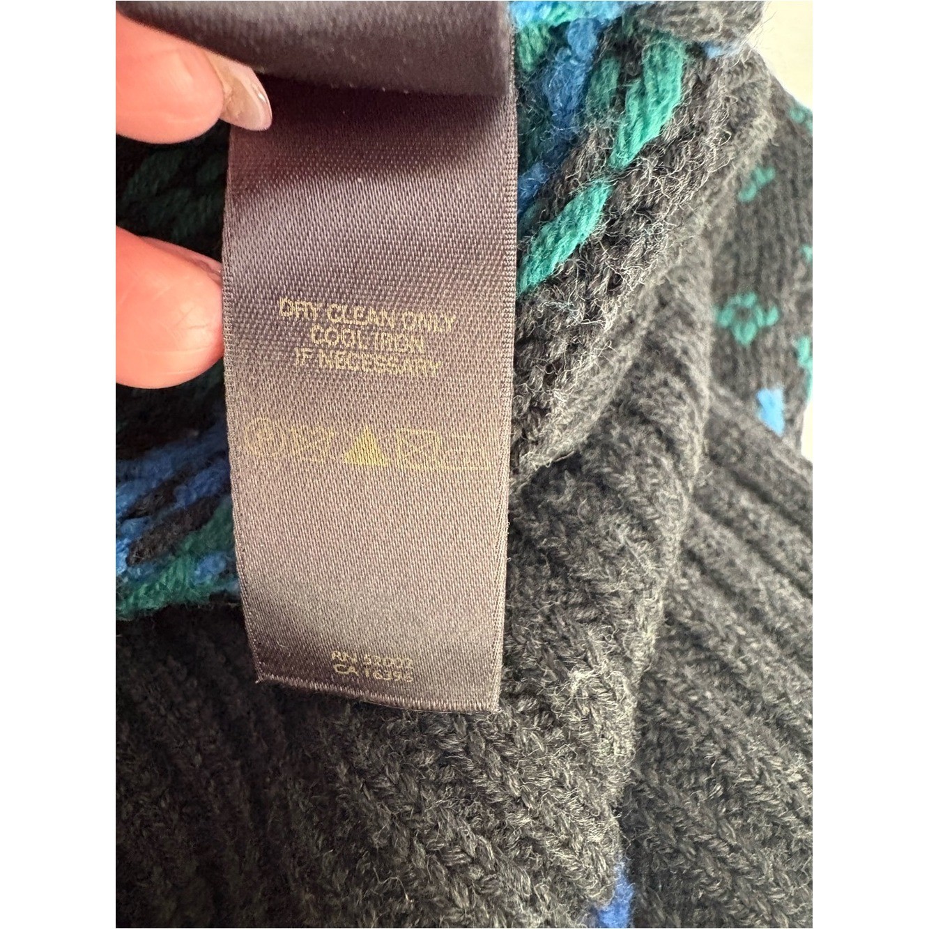 Vintage Liz Claiborne Fair Isle Nordic Wool Blend Ski Sweater Smal heritage knit