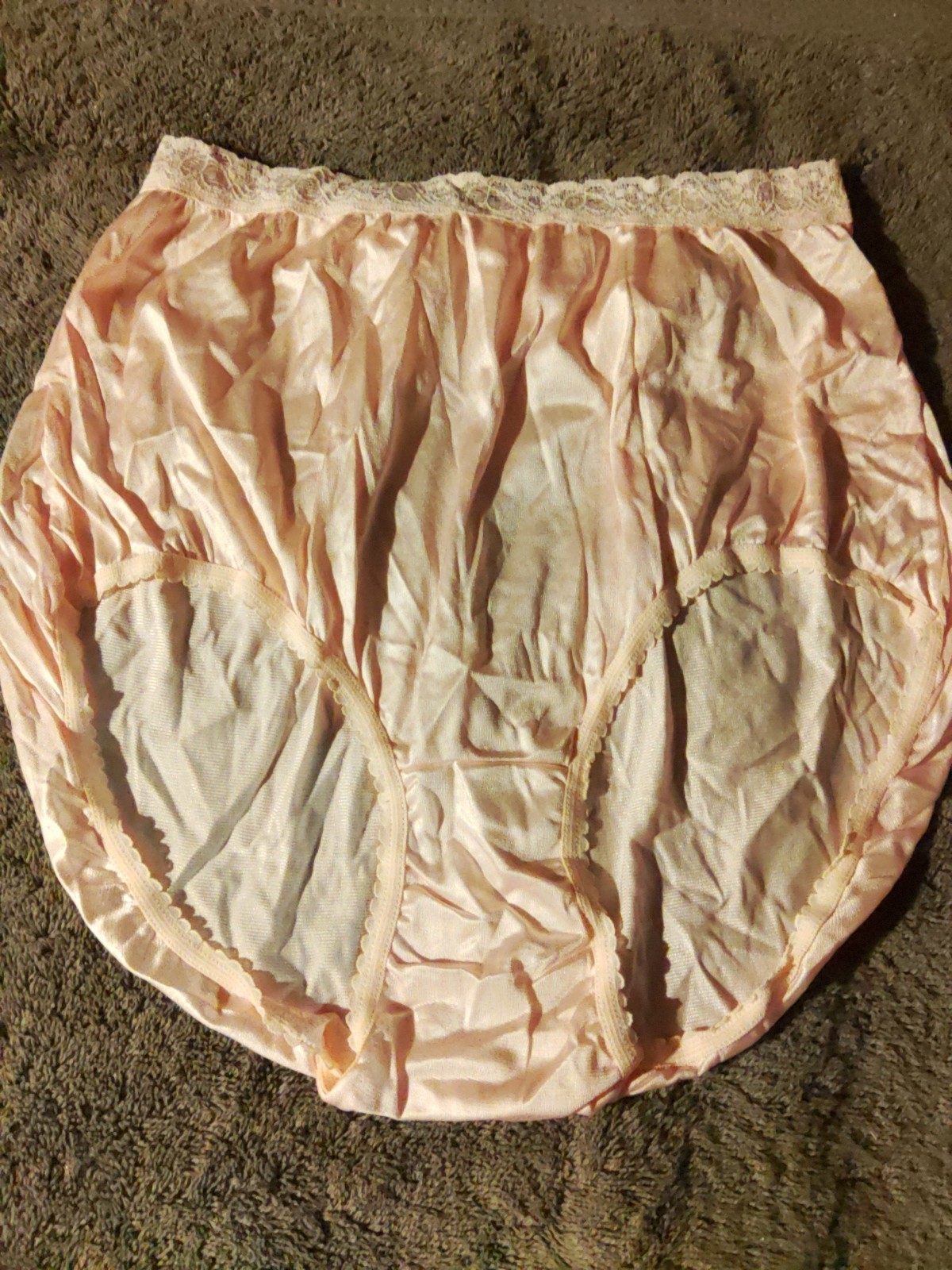2 Pair Size 7 vintage Hanes Her Way 100% Captiva nylon panties w/Lace Super Soft