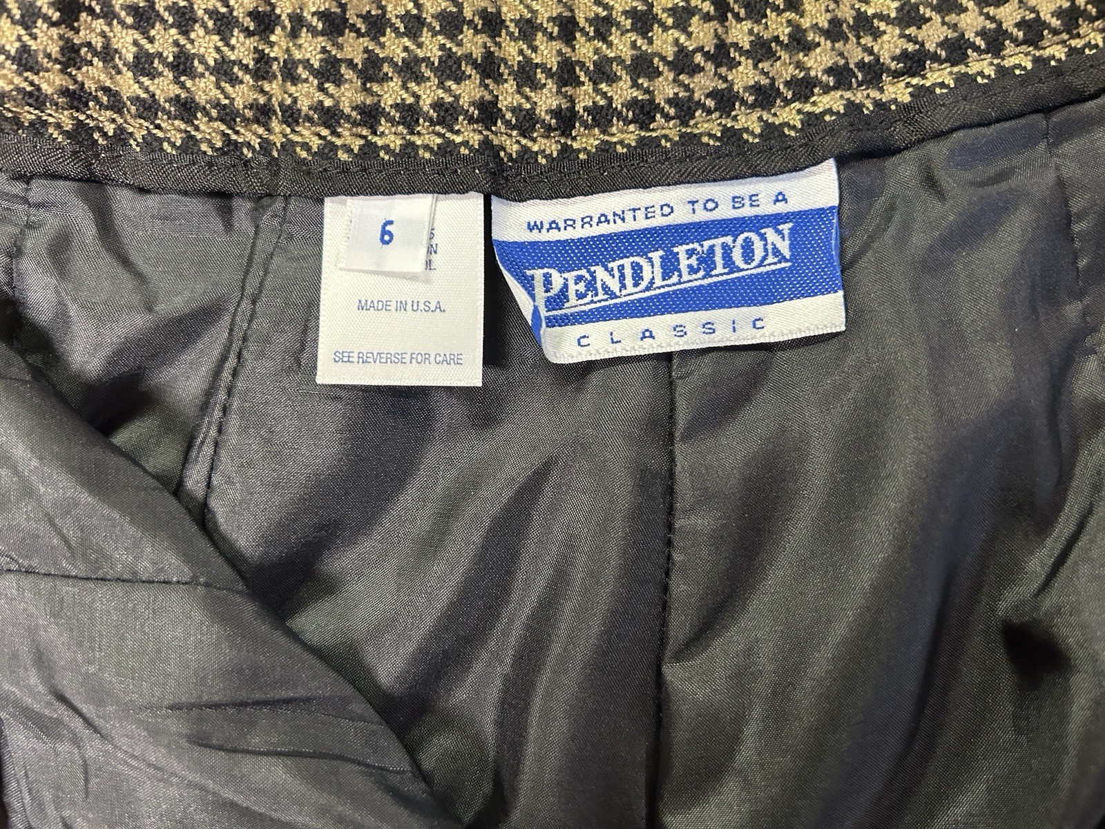 Vtg Pendleton Wool Blend 3-Pc Women’s Suit Blazer, Skirt, Pants Sz-8/6