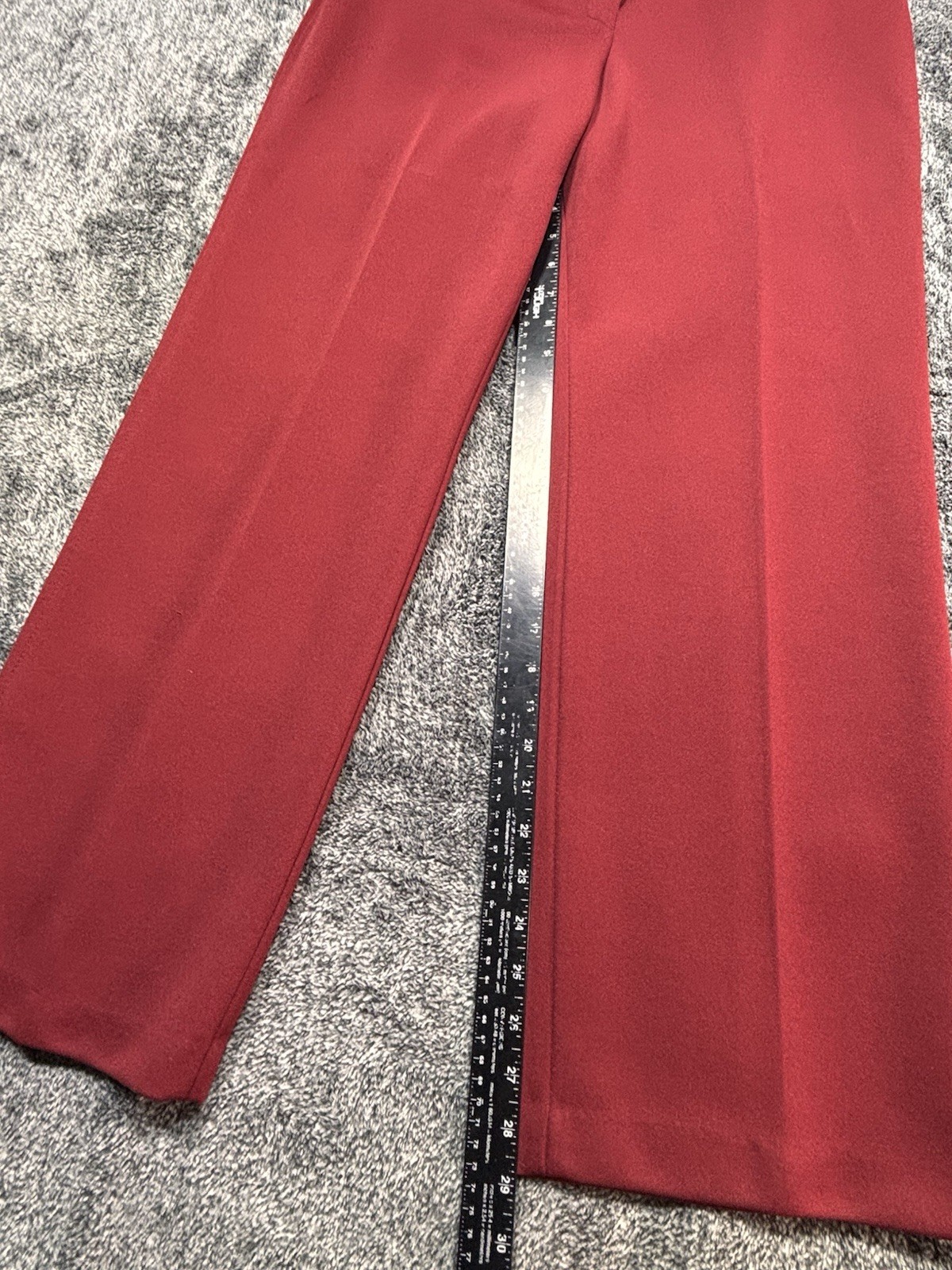 VTG 70s Sears Pants That Fit Suit Set Red Polyester Blazer Trousers Womens 16