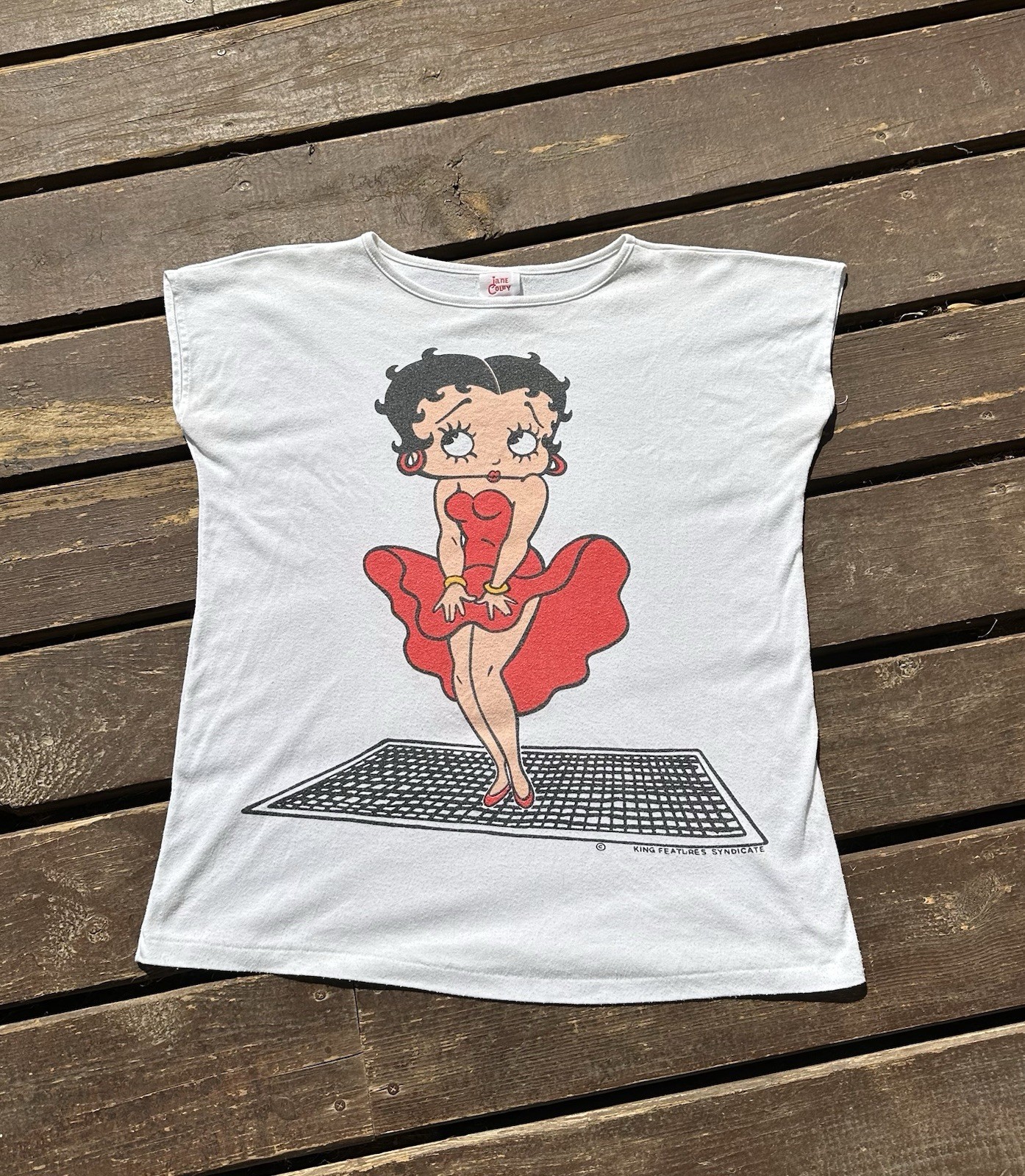 Vintage 1985 Betty Boop Shirt Top by Jane Colby Single Stitch Made In USA Size M