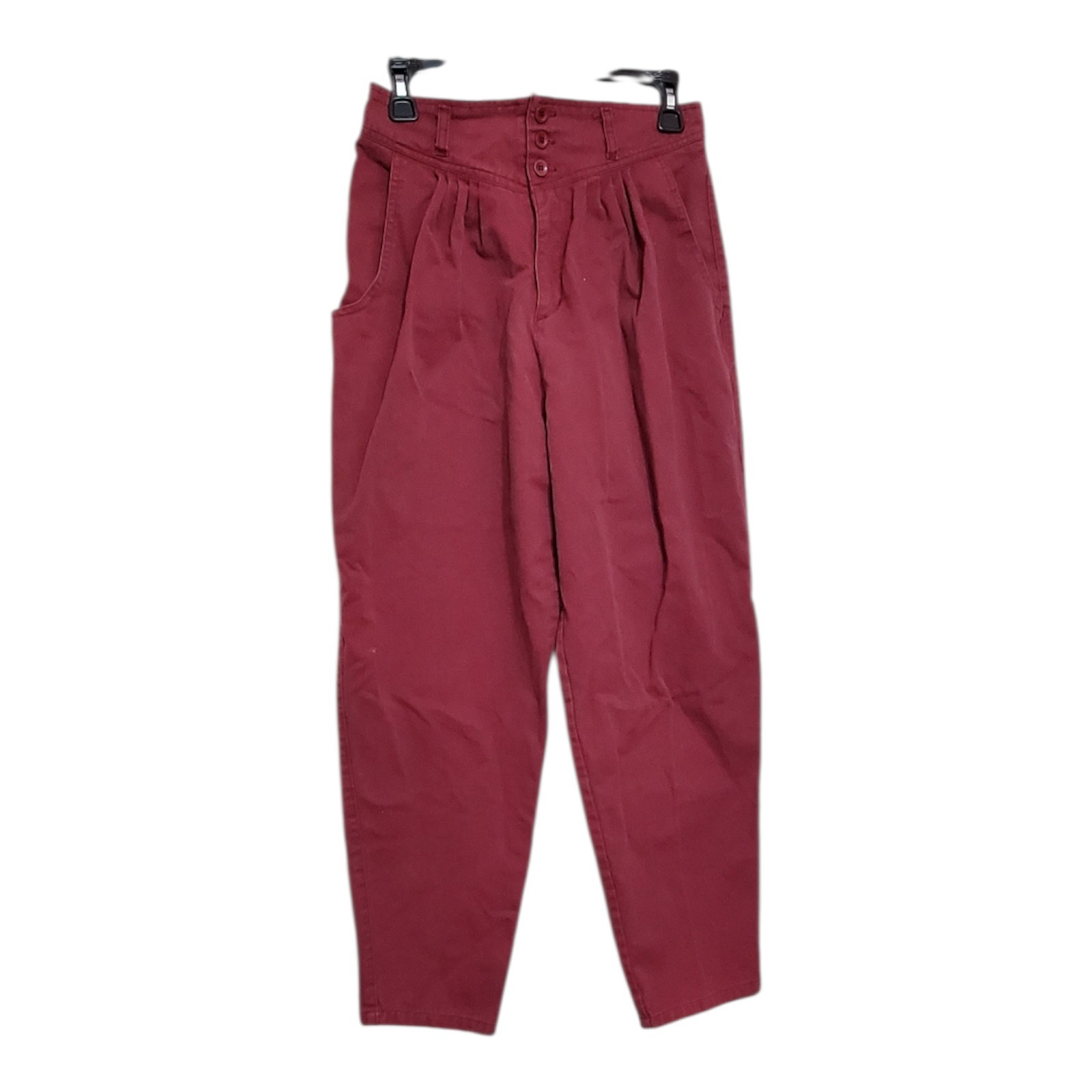 Vtg Bonjour High Waisted Pants Pleated 80s 90s Size 11/12 Tapered