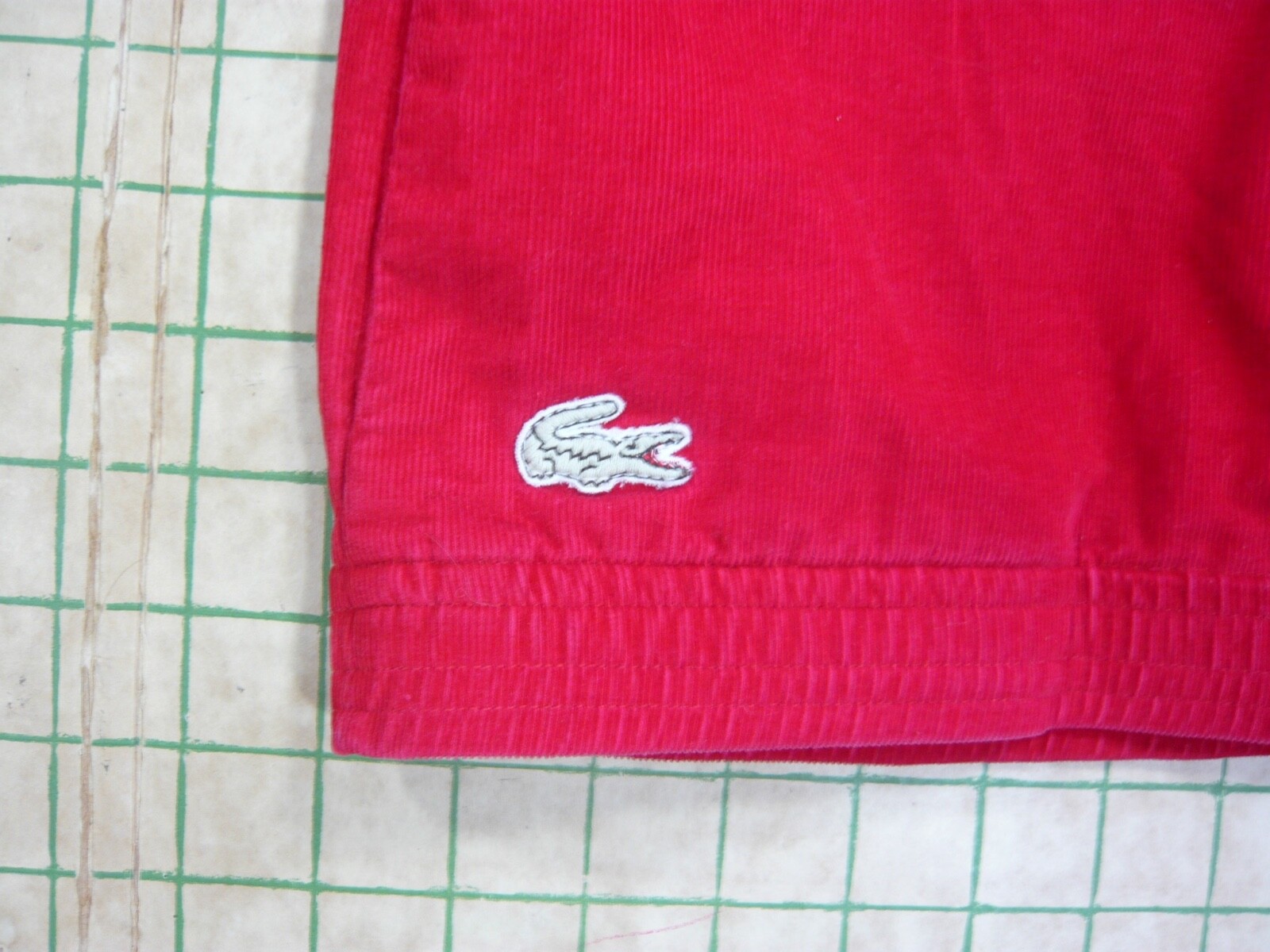 IZOD LACOSTE vintage 60s RED CORDUROY JACKET hipster prep made in Japan L