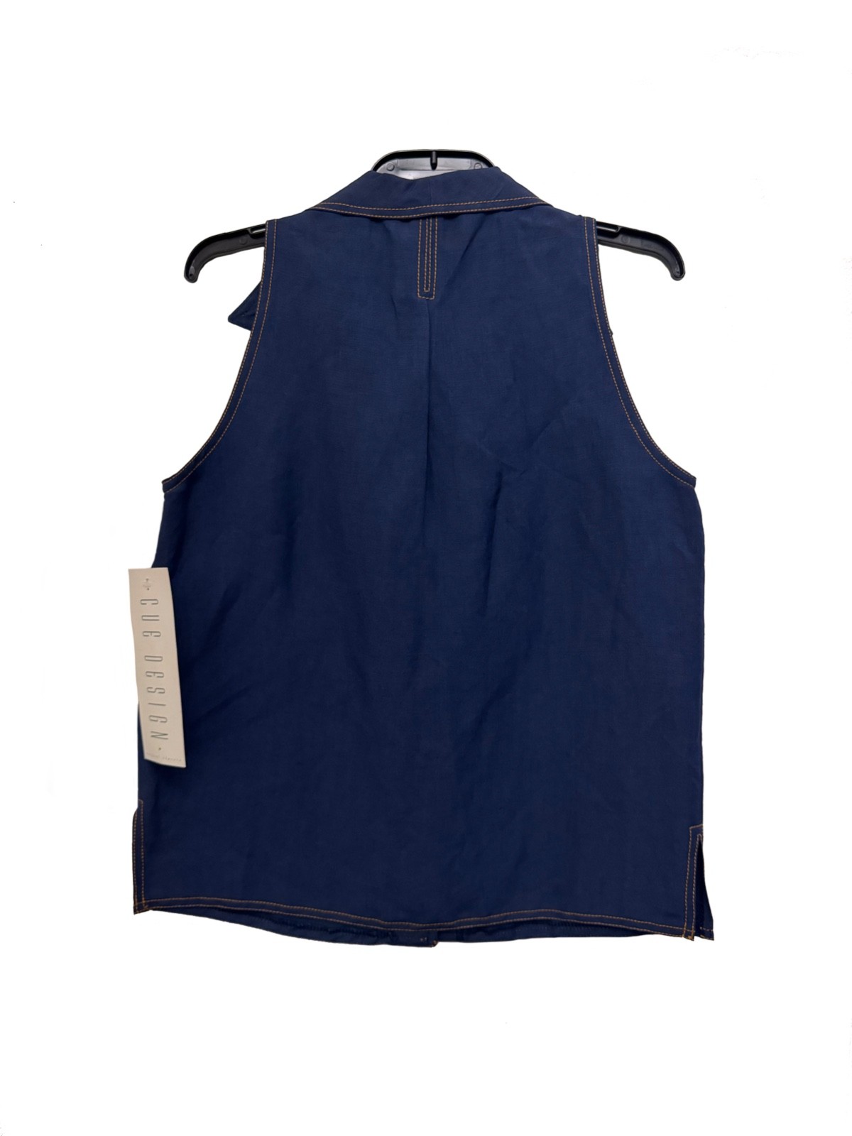 90s CUE LINEN BLEND VEST TOP MADE IN AUSTRALIA