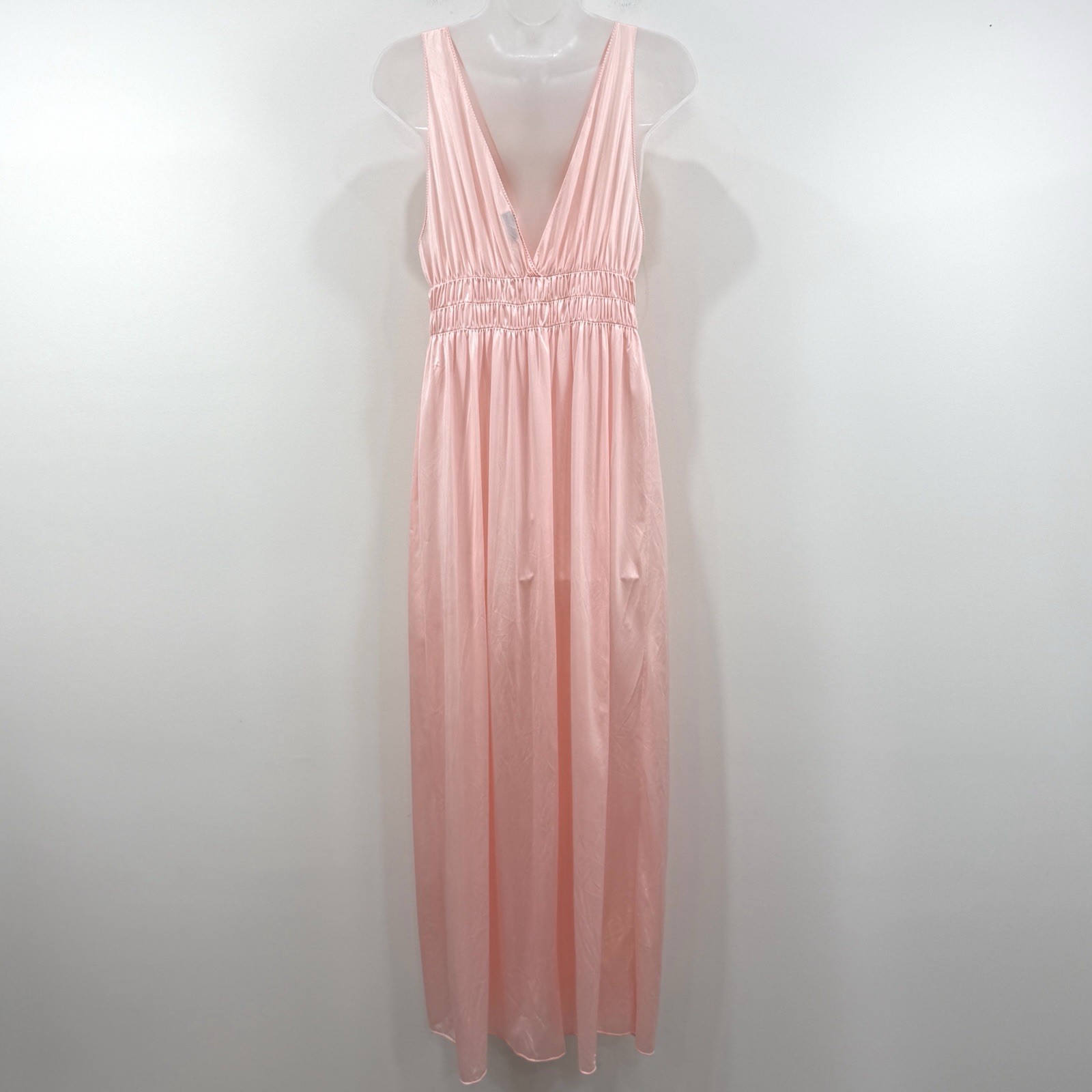 VTG Gilead Nightgown M Pink Maxi Victorian Babydoll Coquette Dainty USA Made