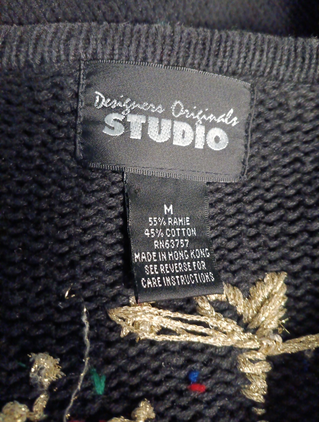 Designers Originals Studio Christmas Sweater Women’s M Ugly