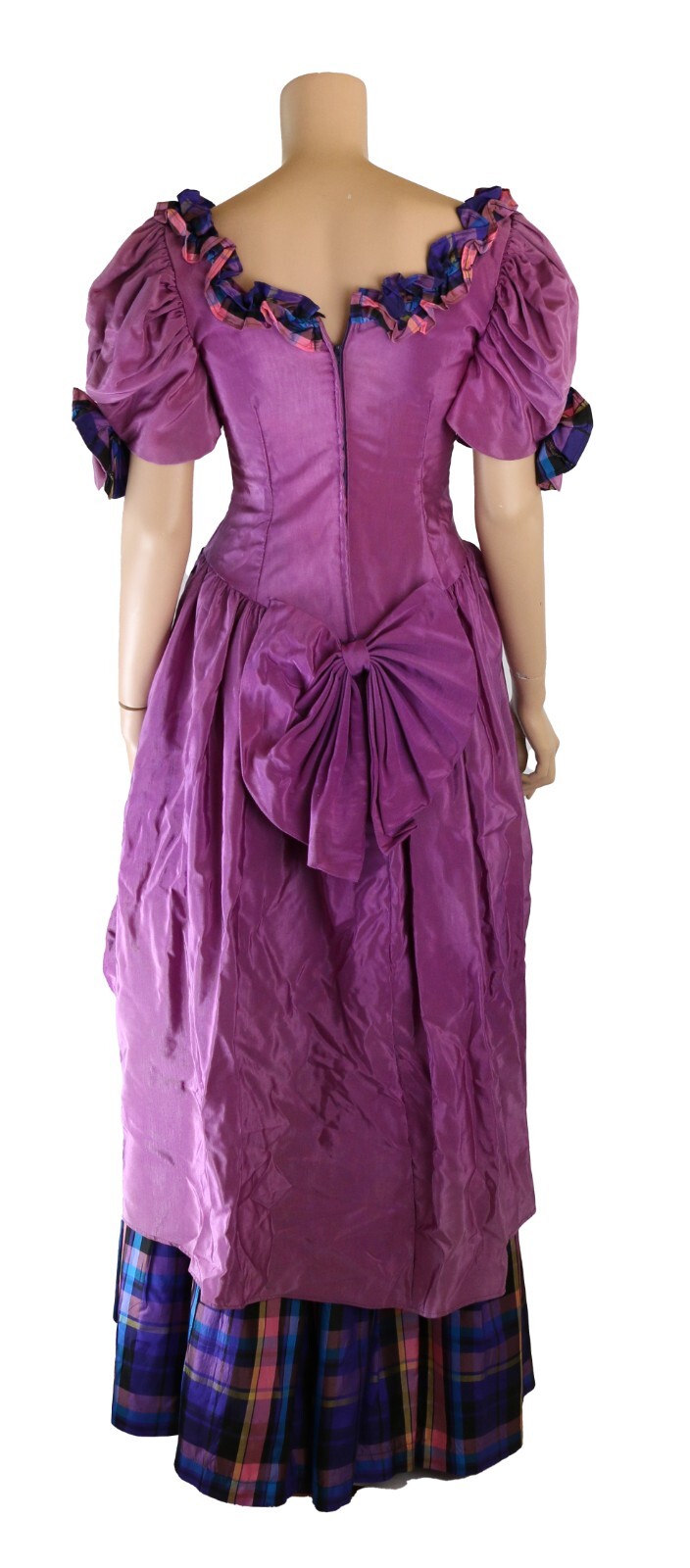 Do You Love Me? Vintage 80s Purple Party Prom Bridesmaid Dress sz 10
