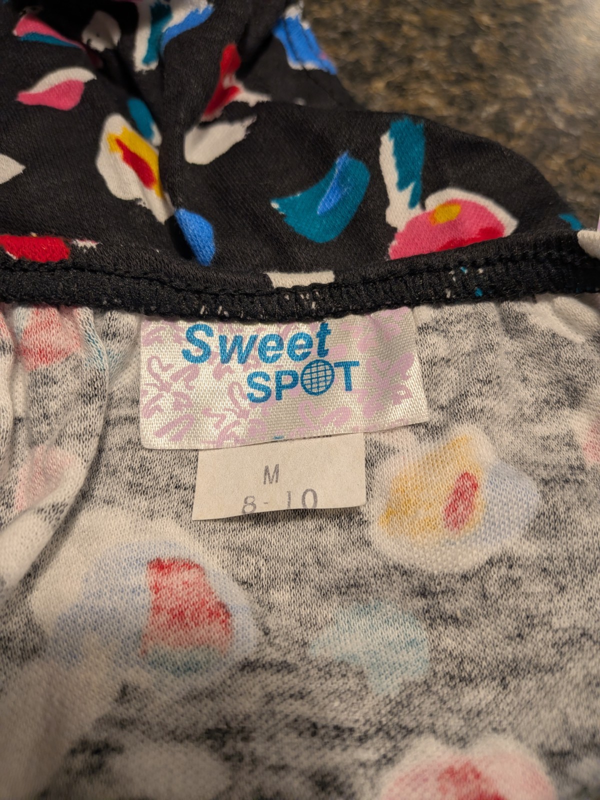 Vintage Sweet Spot Athletic Tennis Panty panties Multi Colored Floral M 90s NOS