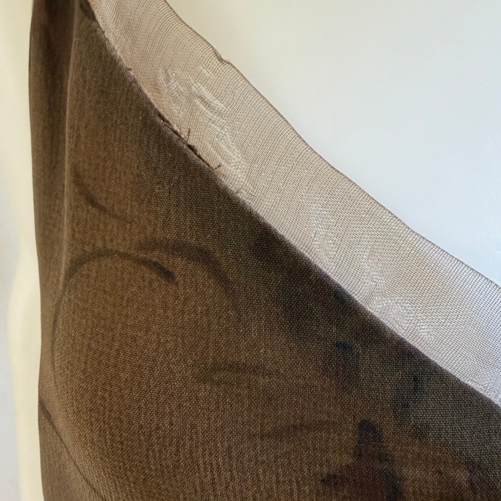Vintage Brown Floral Print Slip Maxi Dress Size S/M 8 Sleeveless 90s David Warre
