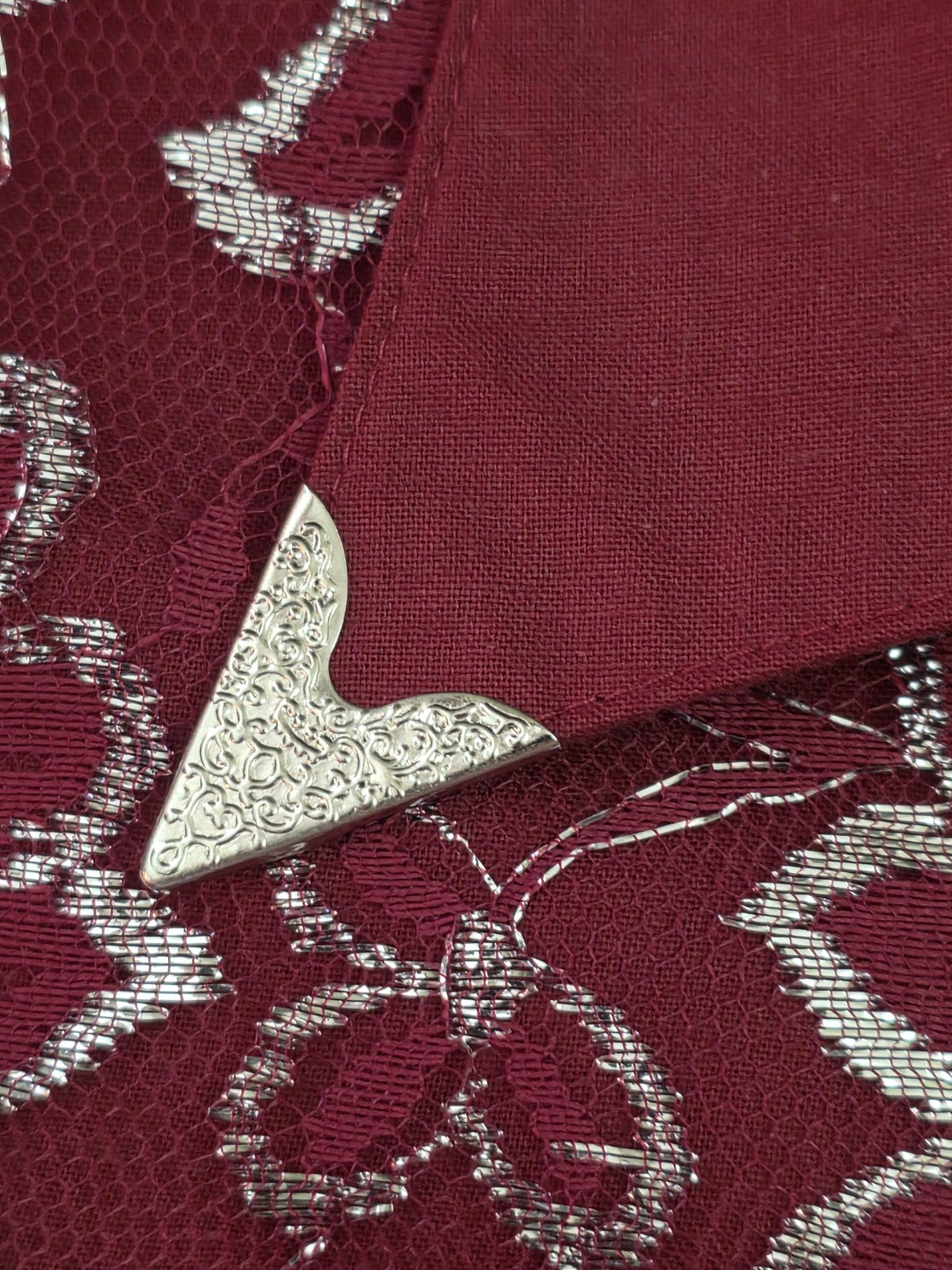 Vintage Lilia Smitty Blouse L Burgundy Cowgirl Rodeo NWT Embroidered Fringed