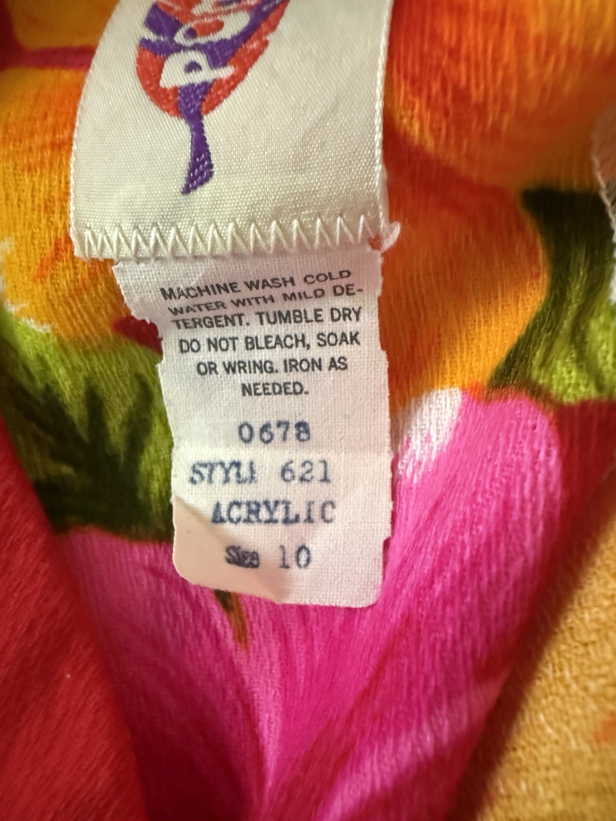 Vtg Pomare Hawaiian Maxi Floral Dress Tiki Luau 60s 70s Hibiscus Empire Waist 10