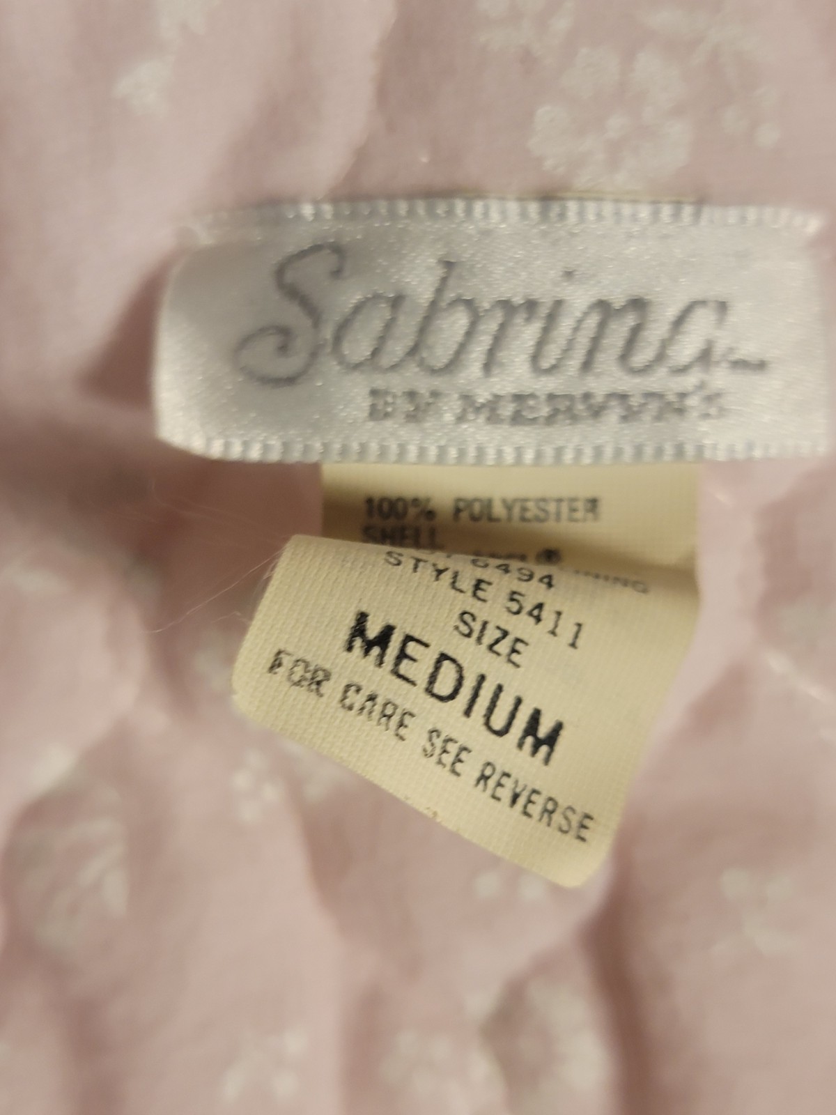 Vintage SANRINA LiIGHTPink & White Long Robe Belted GOLDEN Girls/Grandmacore