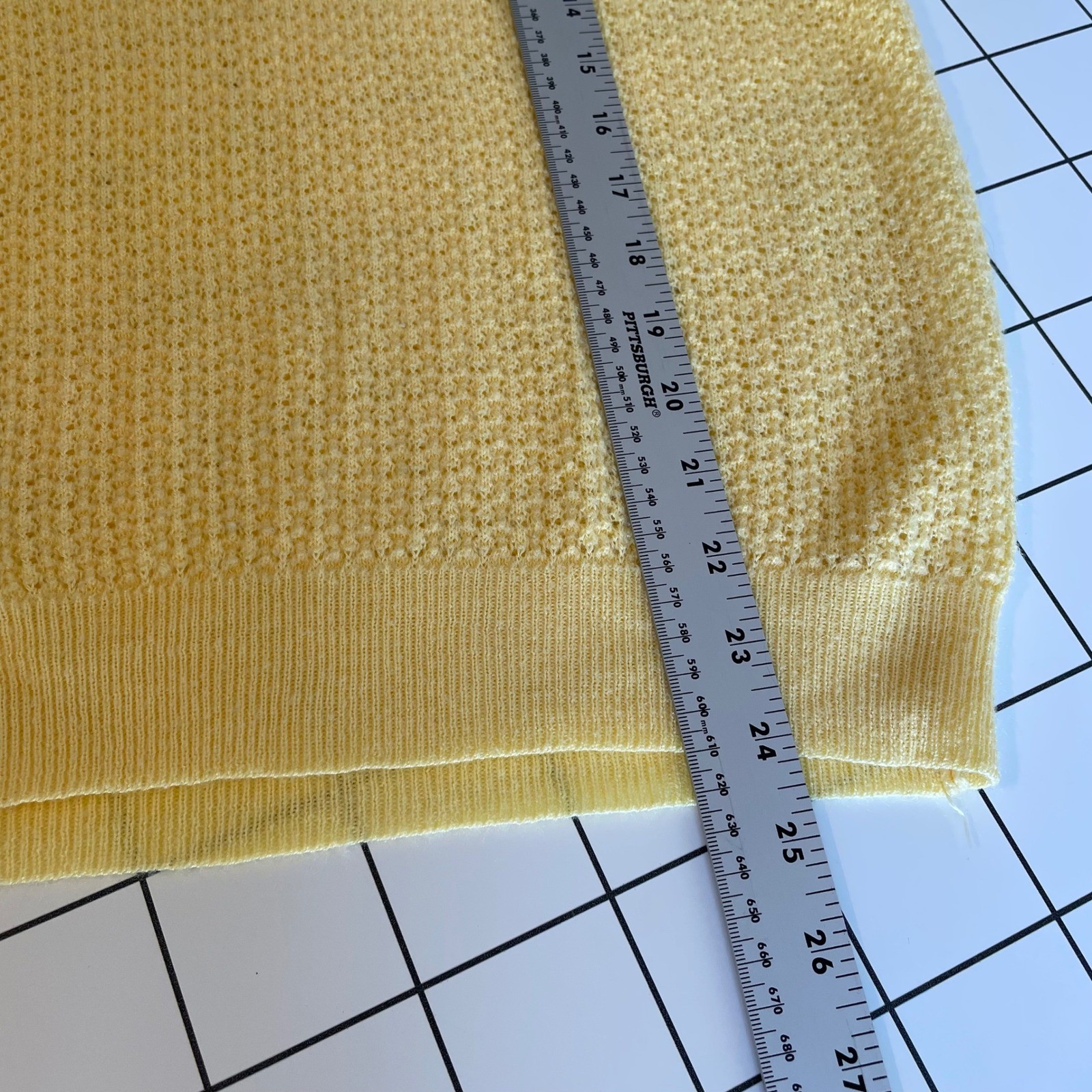 Designers Originals Made in USA Vintage Open Knit Puff Short Sleeve Sweater M