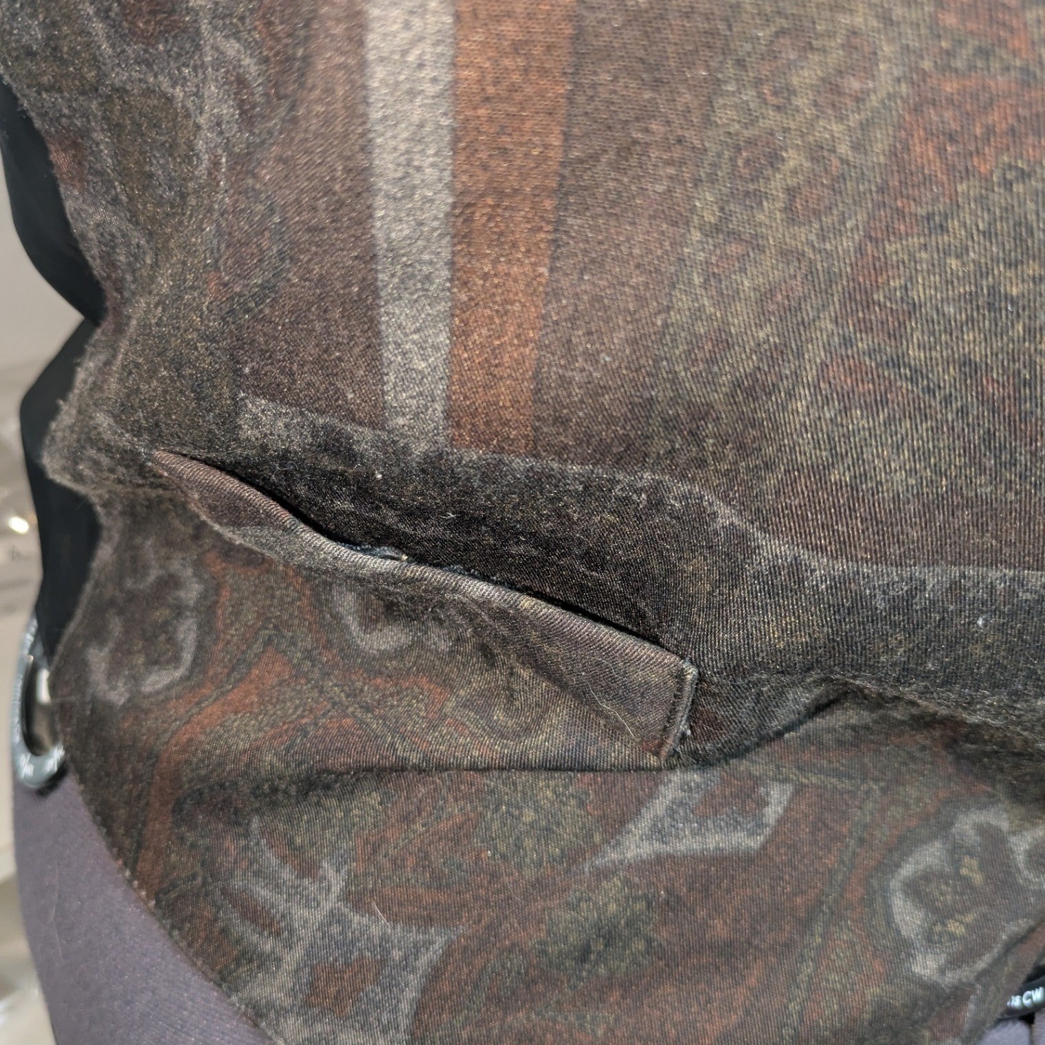 90s Dark Academia Tapestry Vest Buckle Back M Fits L/XL