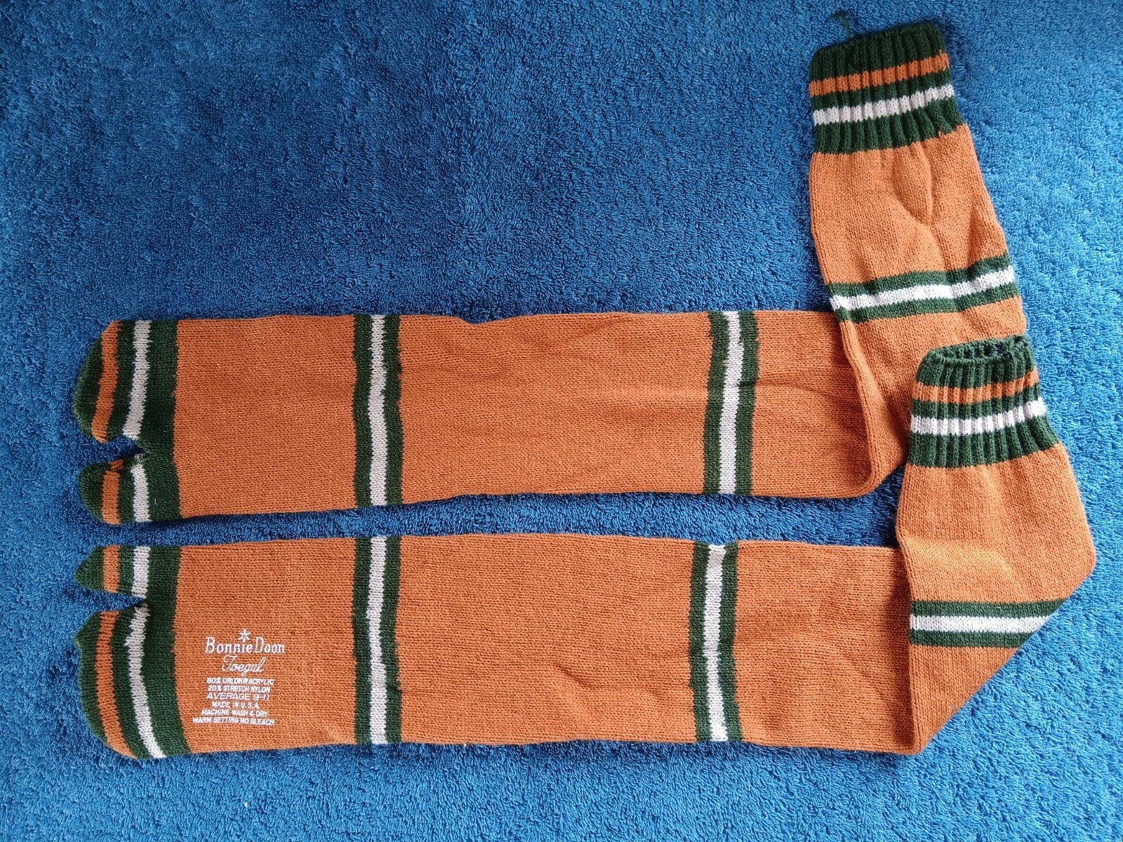 1970s Vtg Toegal Socks Tube Sox Knee Hi 9-11 Orlon Acrylic Nylon BONNIE DOON HTF