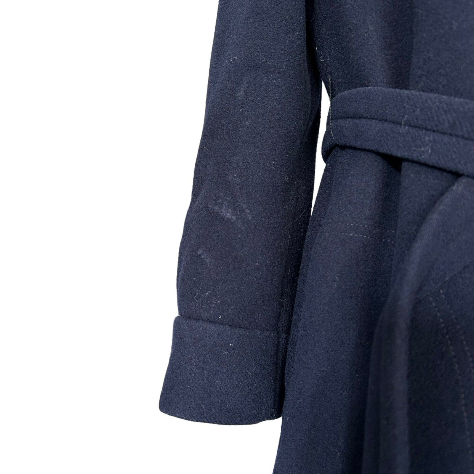 Jacques Tiffeau Peacoat Small Women’s Vintage VTG Navy Blue Wool 1960s Trench