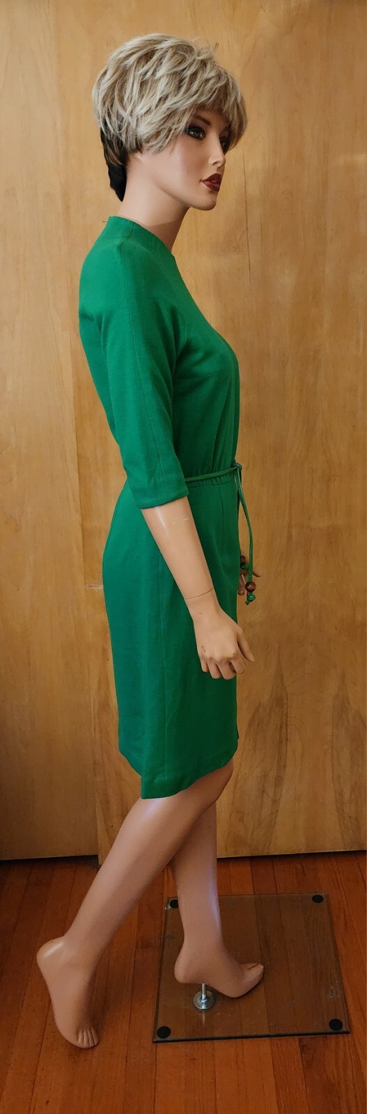 WOMEN’S VINTAGE 50’S ERA GAY GIBSON GREEN DRESS Refer To Measurements
