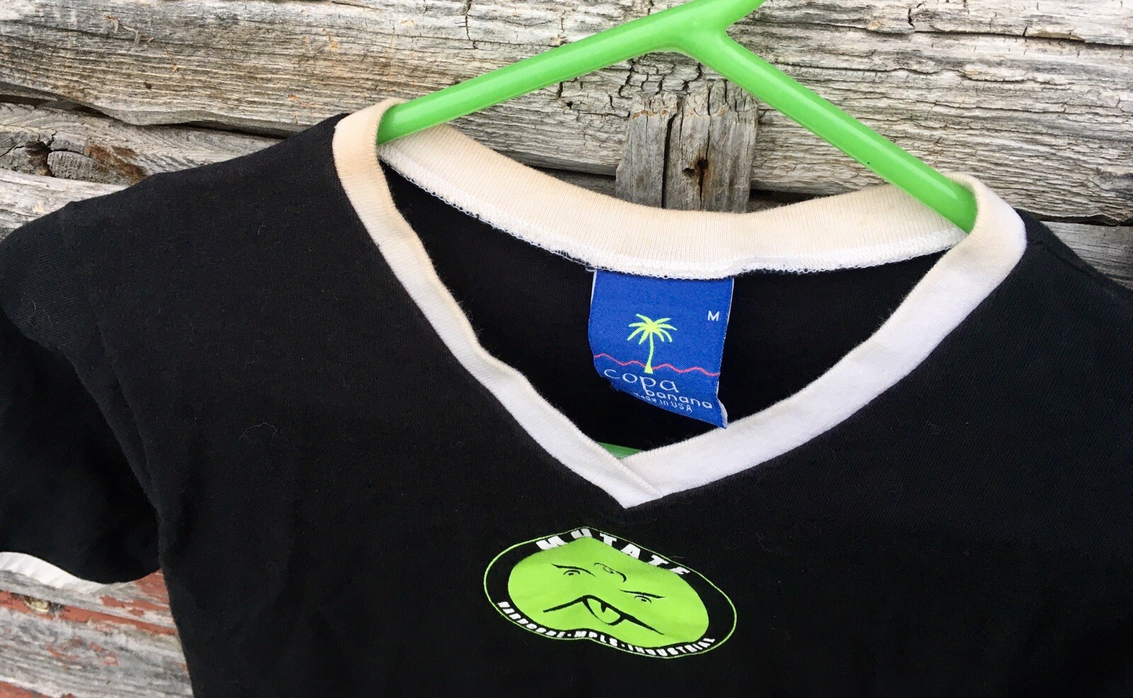 VTG 1990s MUTATE T-Shirt Crop Top Hardcore Mpls Industrial Mr YUK I F*** Your BF