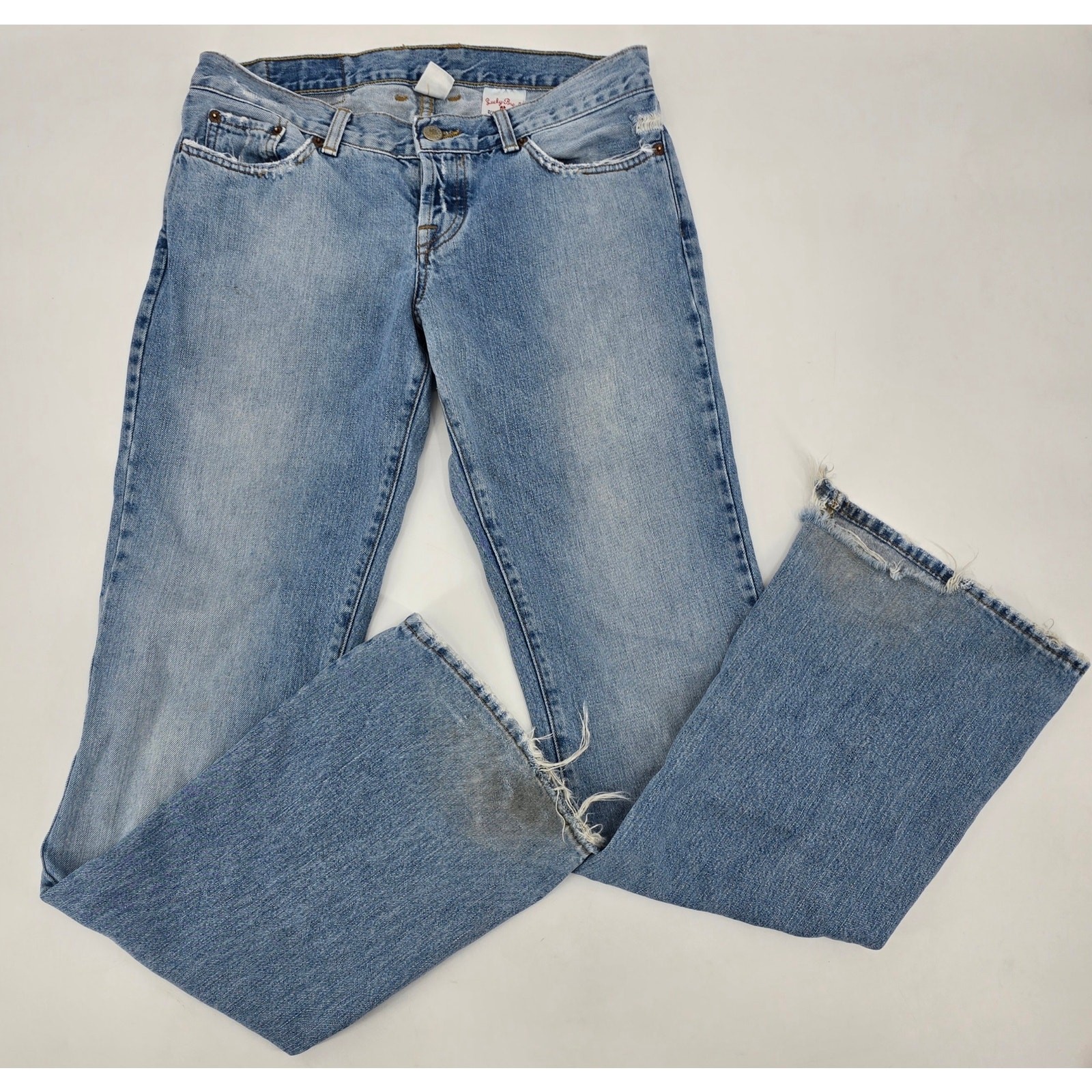 Vintage Lucky Brand Sweet Dream Low Rise Flare Jeans 8/29 Y2K McBling Festival