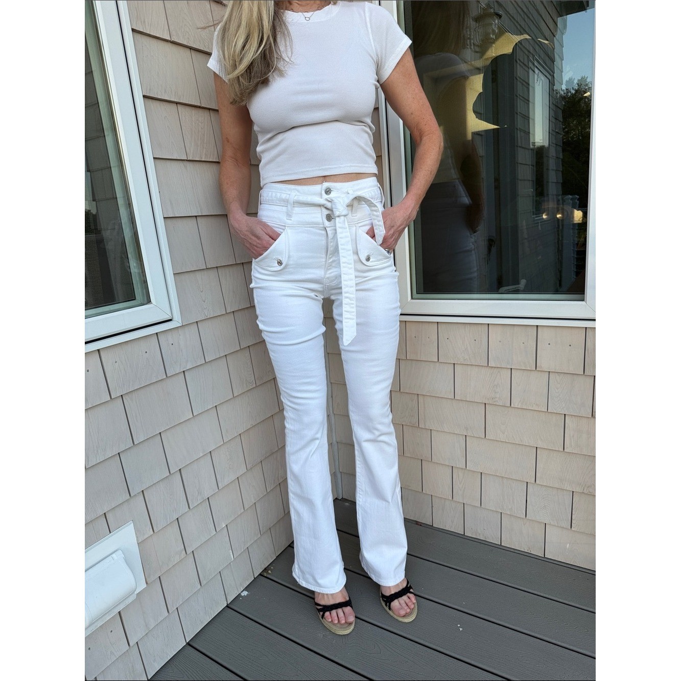 Veronica Beard Giselle Flare Extra High Rise Boho Western Festival 70s Inspired
