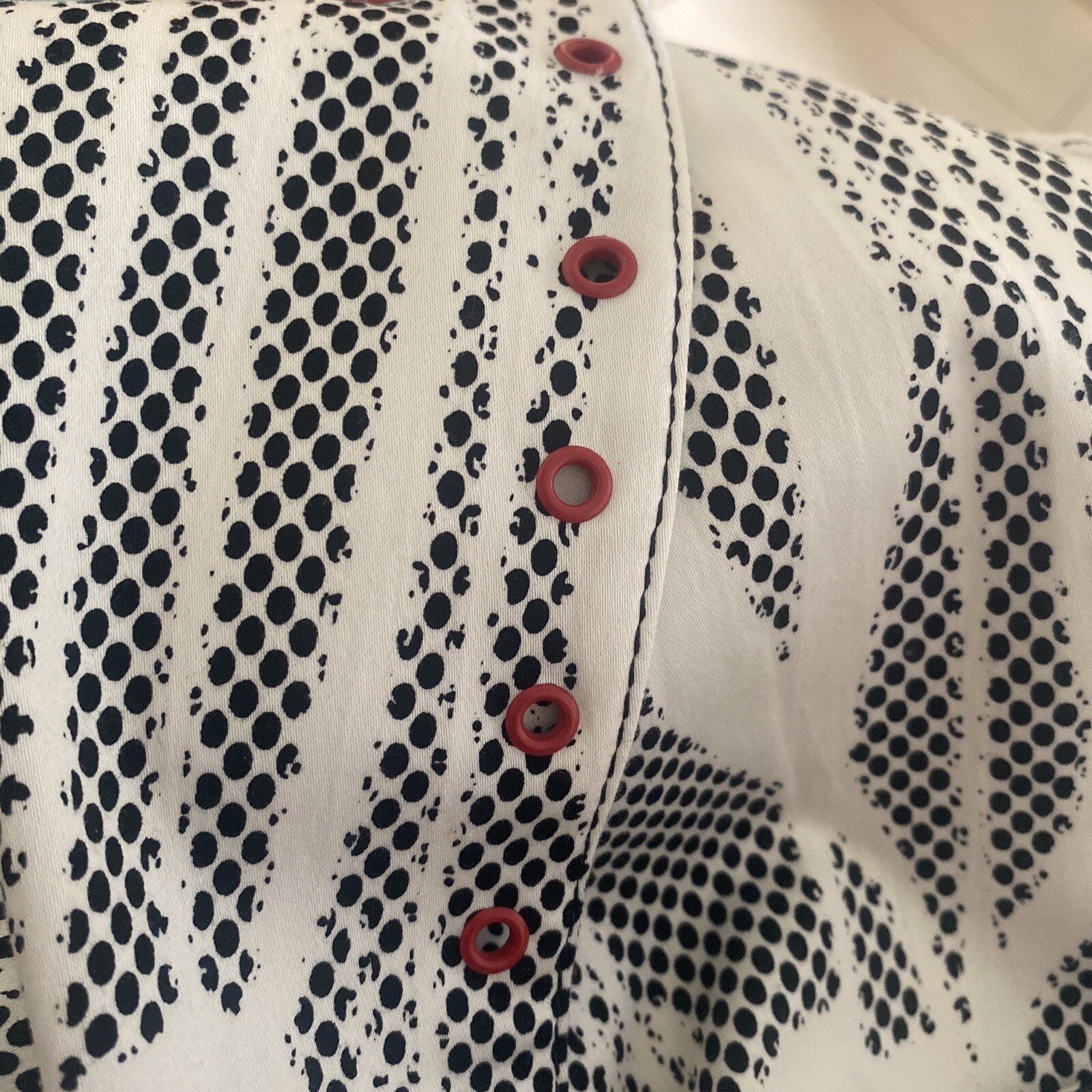 Vintage Alberto Makali Blazer Jacket Black White Snake Print Grommets Women 14