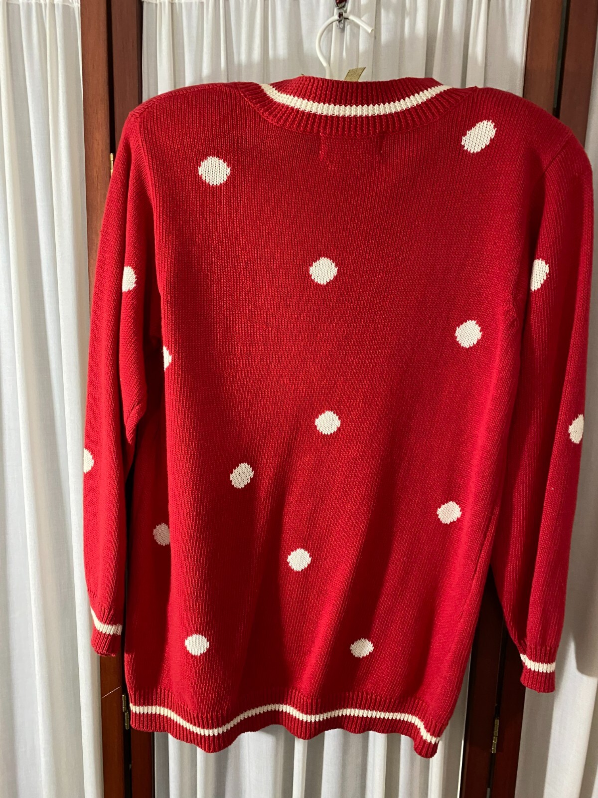1980s Tunic Sweater-PS-Petite Sophisticate-Red/Gold- MWT -UGLY XMAS SWEATER-SALE