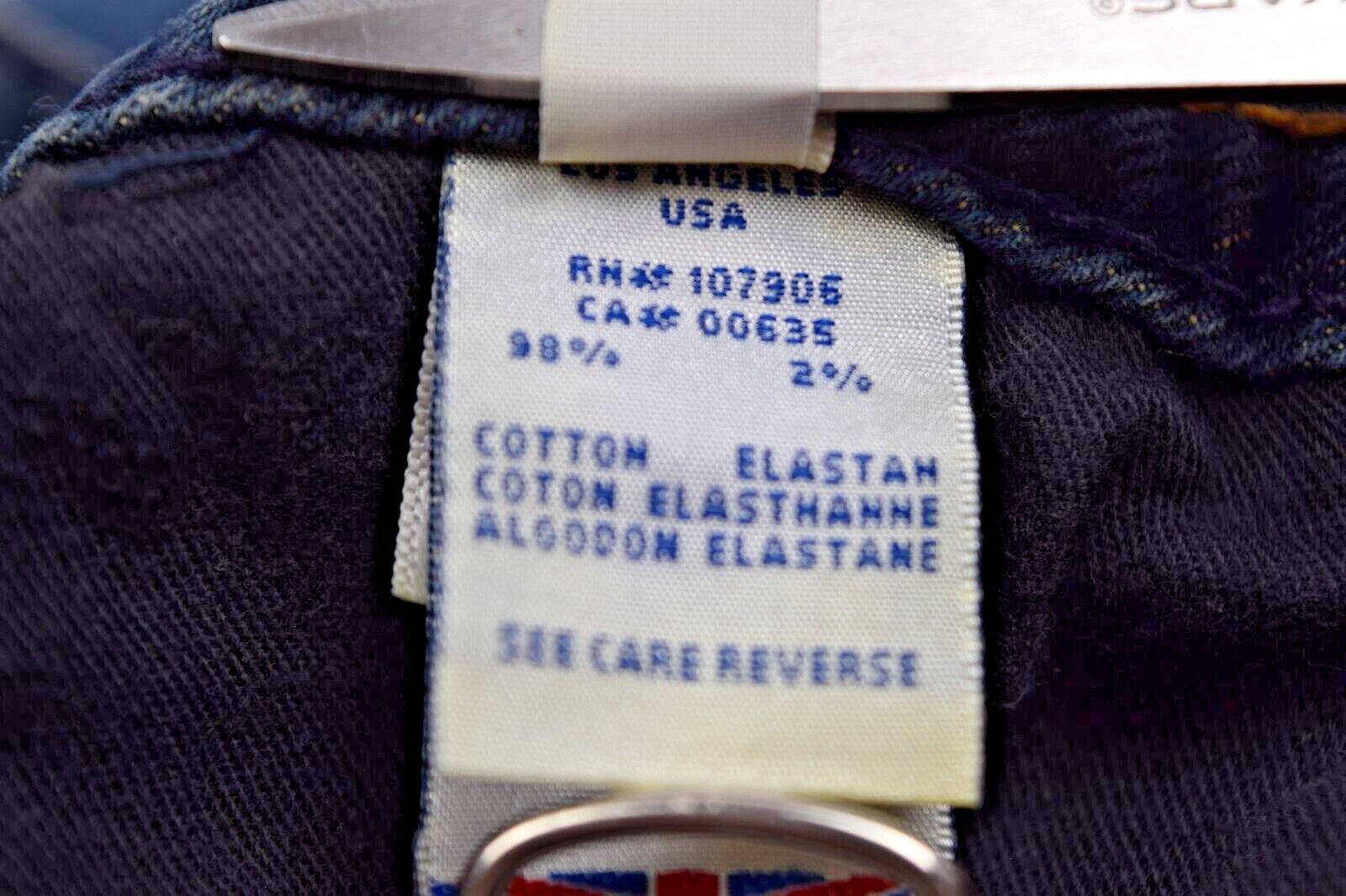 VTG Jeans Hudson Size 26 x 32 S/M 90s Med Blue Fading Low Rise Flared Made USA