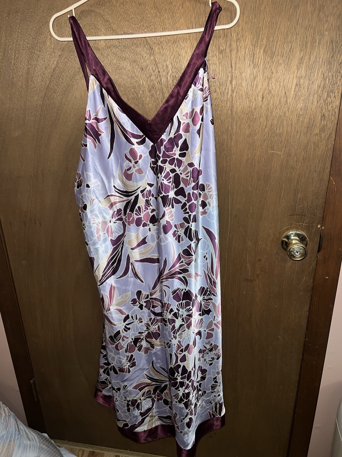 Jones NY Vintage 90s Slip Dress Feminine Floral Print Slinky size 1X
