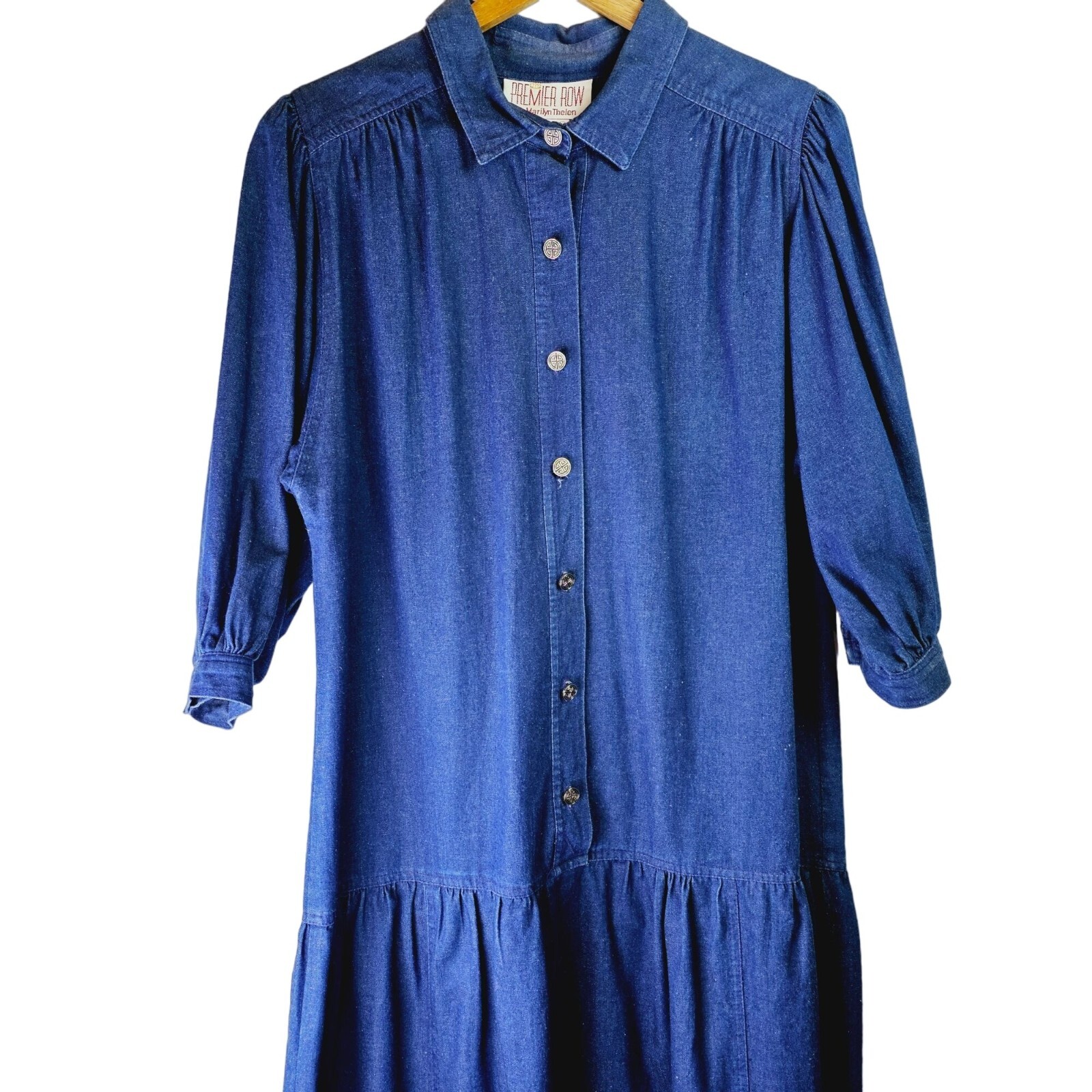 Vintage Premier Row by Marilyn Thelen Women’s Drop Waist 3/4 Sleeve Dress, 14W
