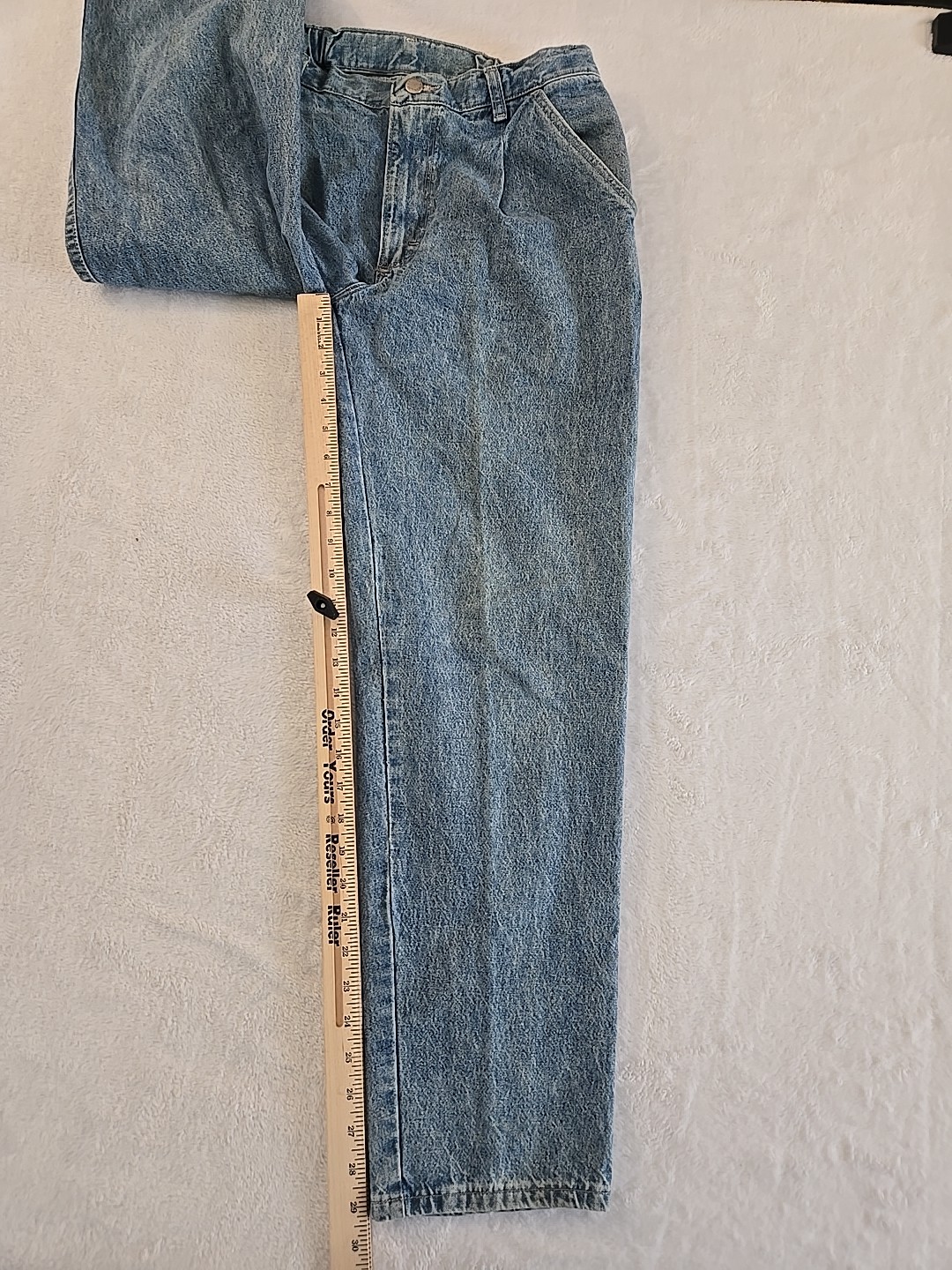 Wrangler Vtg 1997 American Hero Pleated Denim Jeans Womans Sz 30×30 USA Relaxed