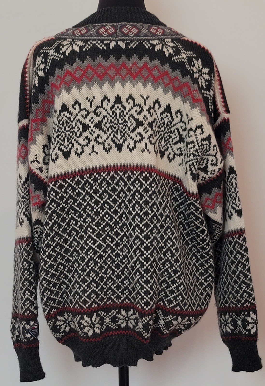 Vintage Nordstrikk Norway Virgin Wool Nordic Cardigan Sweater Womens M, Norway