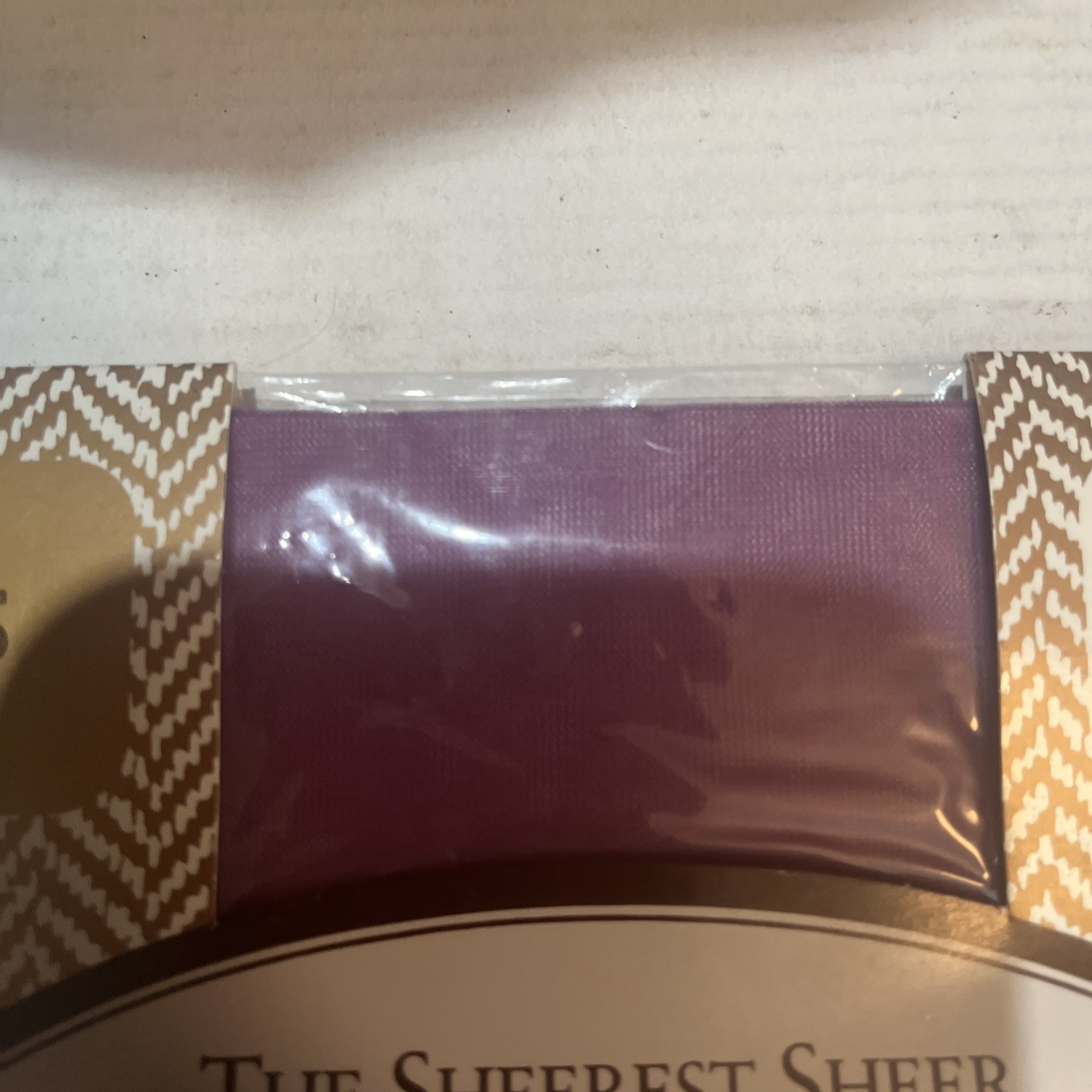 Evan Picone Pantyhose VTG 90s Slim/Medium Smoked Violet Sheerest Sheer