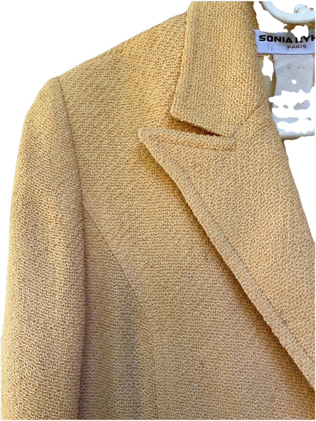Sonia Rykiel Paris Vintage Lightweight Jacket Blazer Sherbert Orange S Buqle
