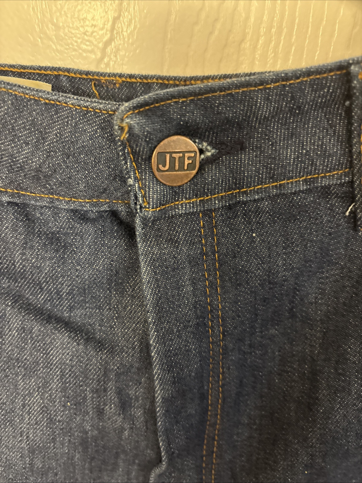 Vtg Women Sears Jeans That Fit 70s High Waist Wide Leg Denim 26” waist Sz 12 Mom