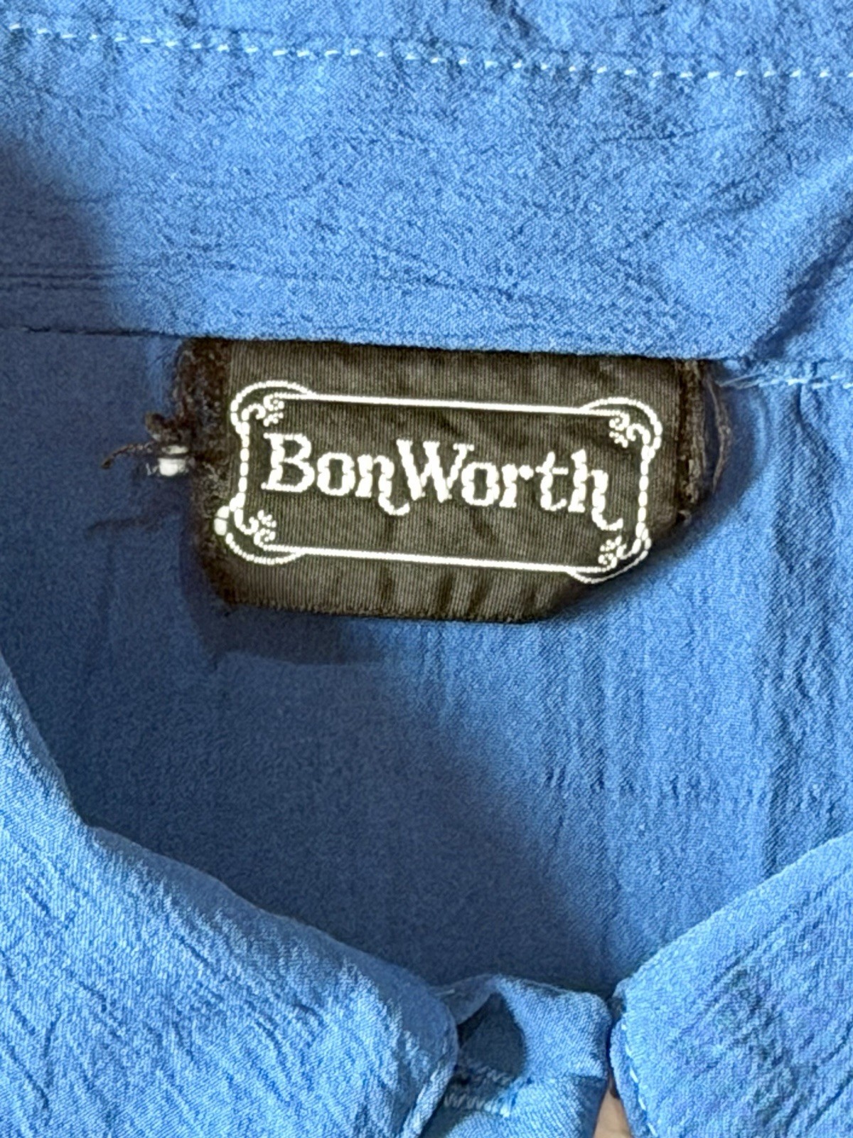 VTG 80s BonWorth Color Block Shirt Granny Grandma Cottage Core No Tag Size M/LG