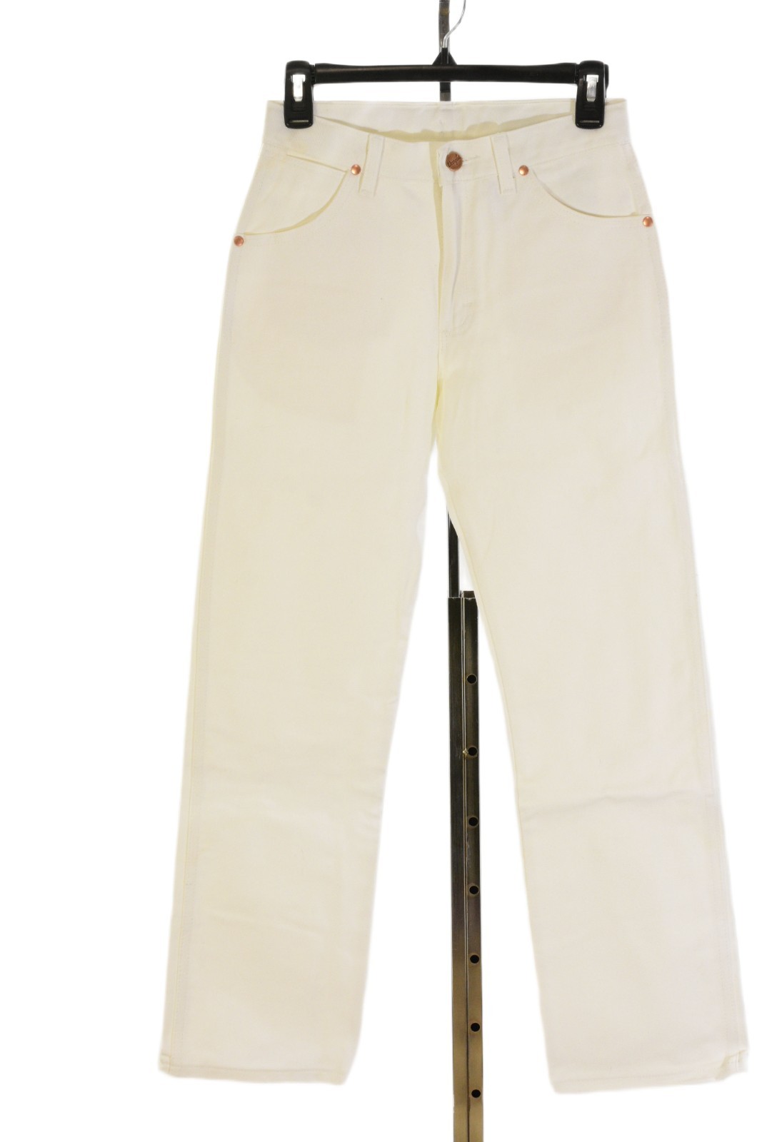 90s Vintage Wrangler Women Jeans White High Rise Stovepipe Leg Denim Size 0