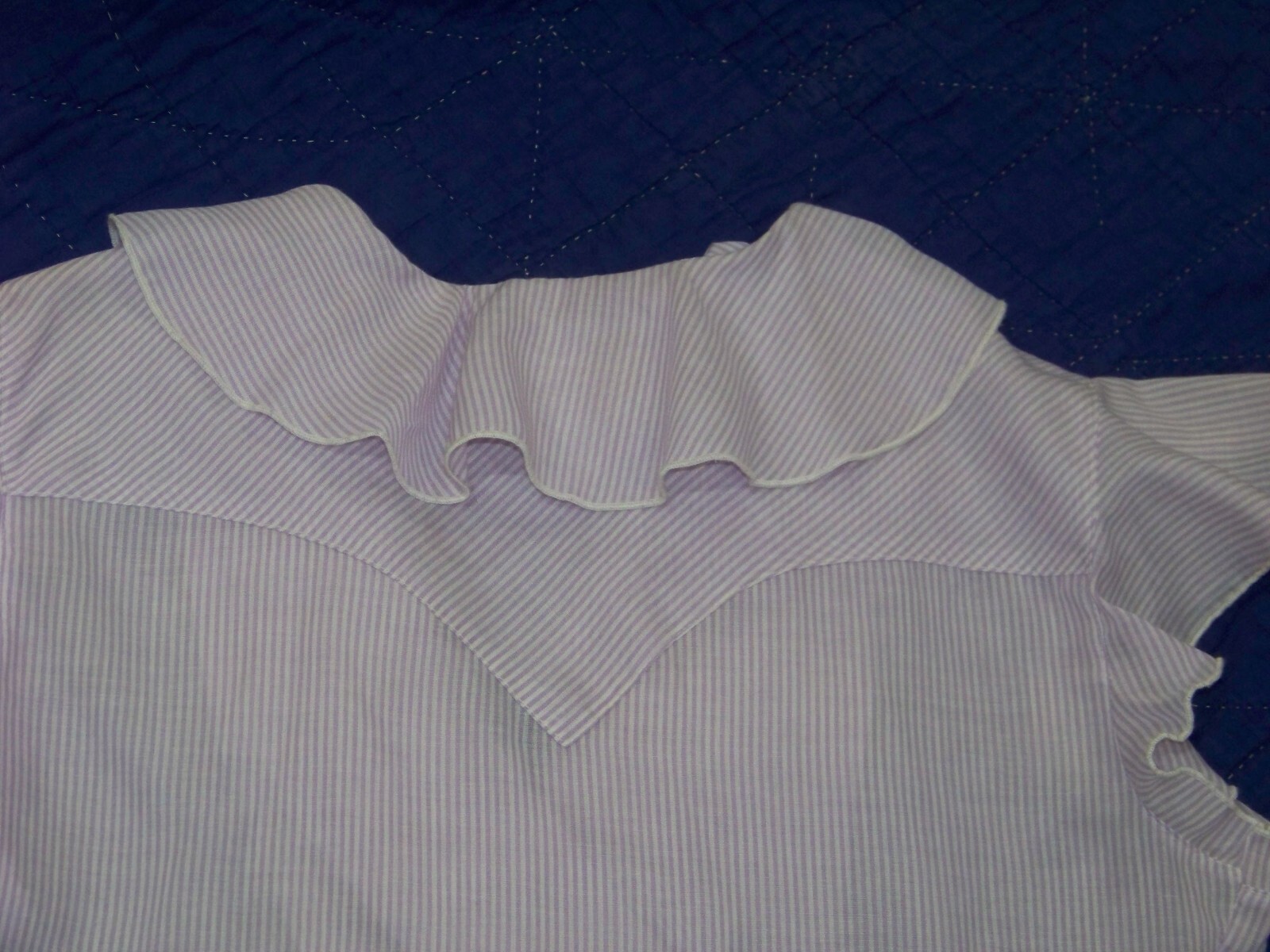 Vintage Panhandle Slim Pullover Top – Flutter Sleeves – 16/38 (See Measurements)