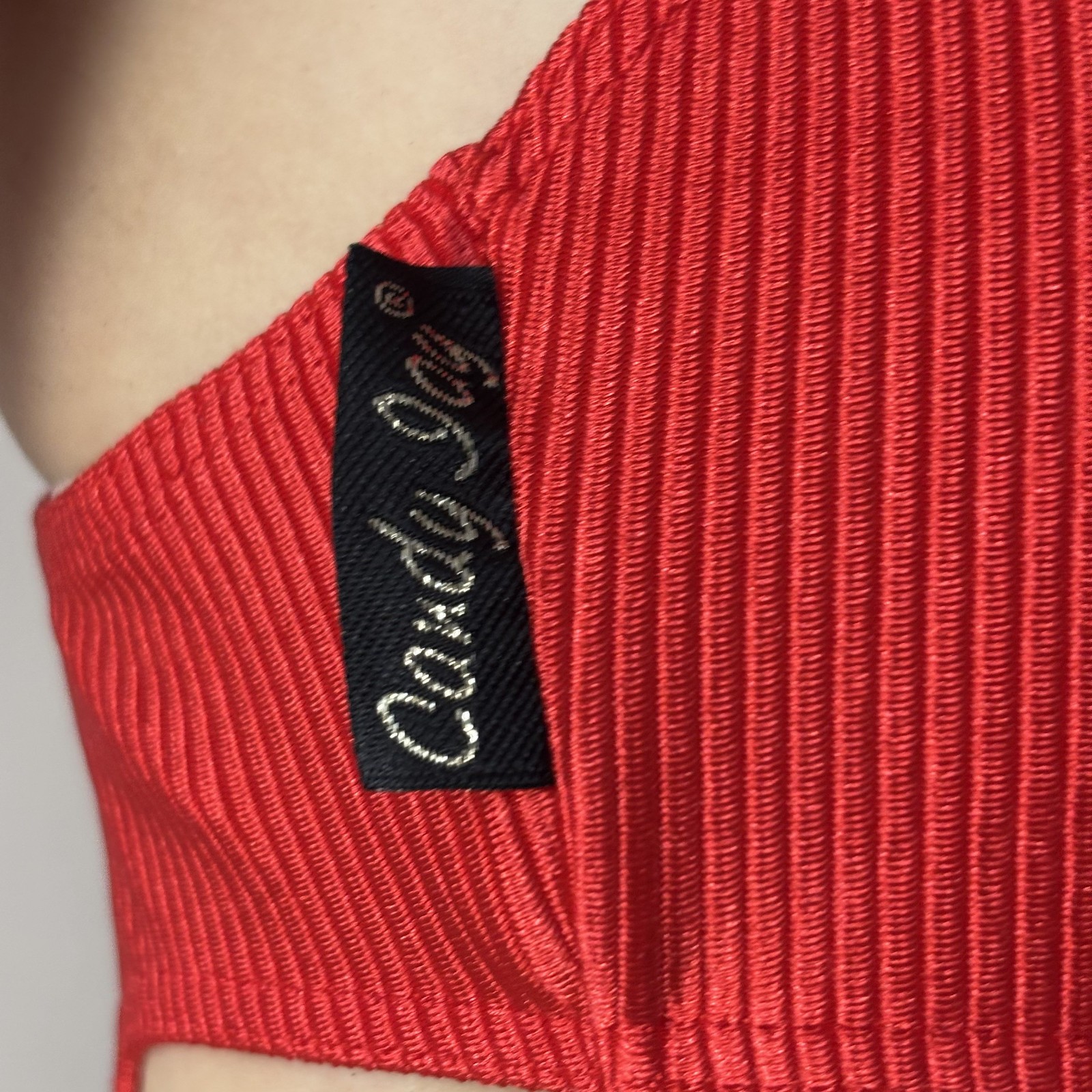Candy Jay Red Cutout Bodysuit 80s-90s / Leotard, Yoga & Fitness / Size M