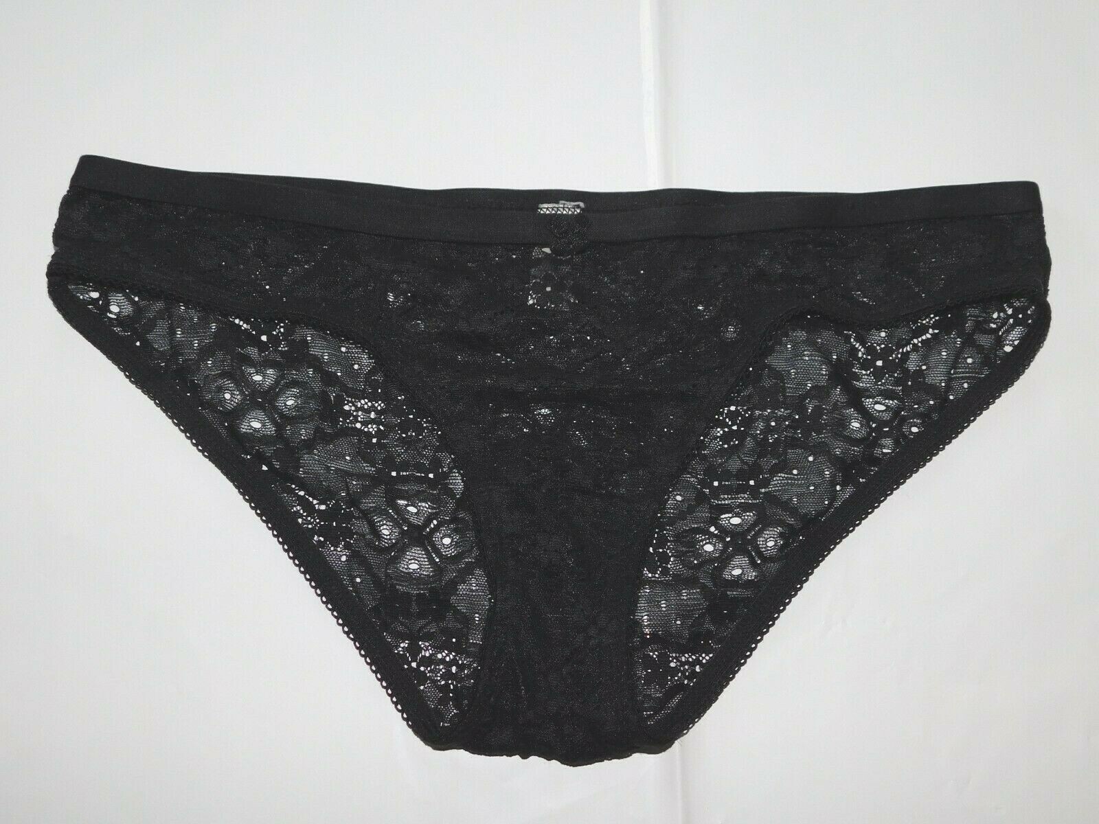 Vintage Sheer Lacey Panties High Cut Panty Size M medium