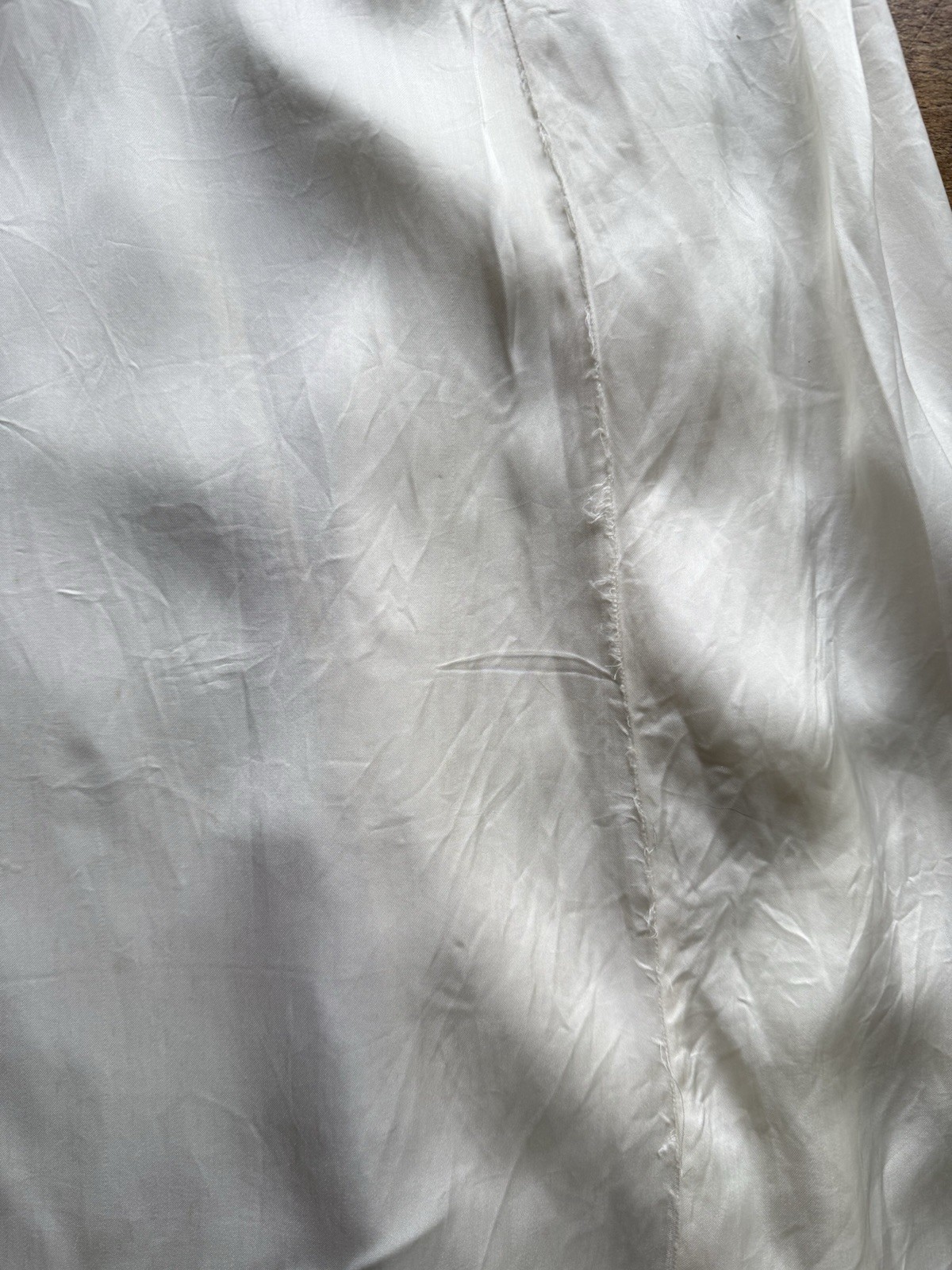 Regal 1930s-1940’s Candlelight Ivory Silk Satin Dress Wedding Gown Bridal Gown