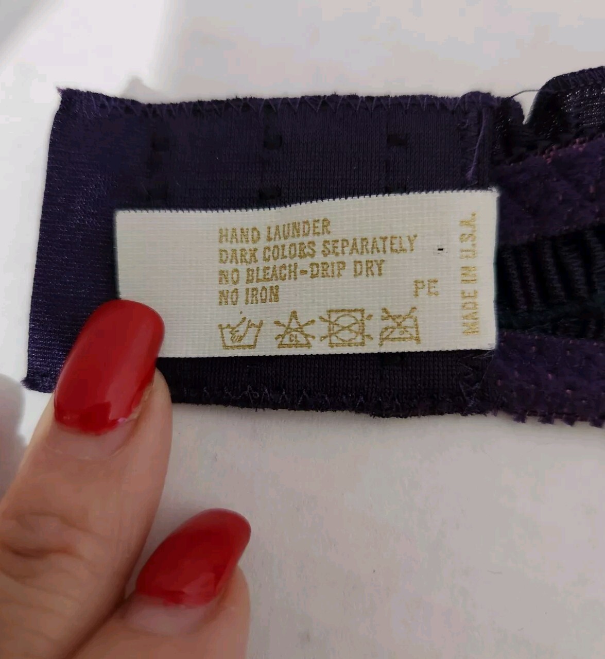 Vintage Victoria’s Secret Gold Label Bra 36C Made in USA- NWOT – PURPLE